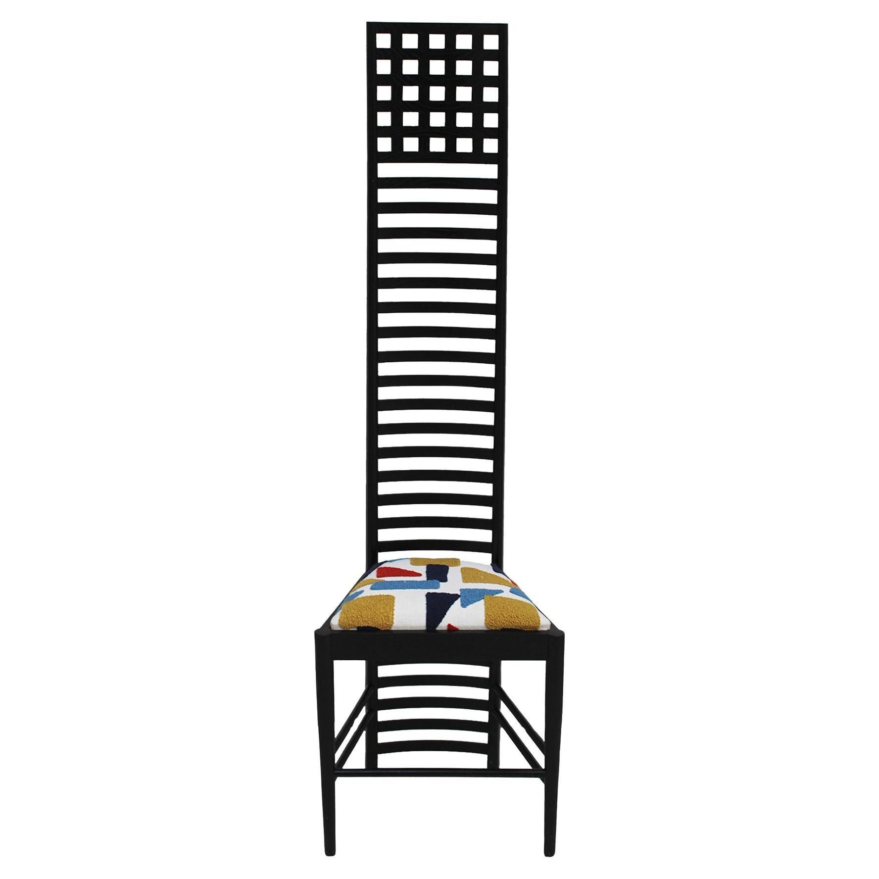 Sedia Mackintosh "292 Hill House 1" in legno di frassino italiano della metà del secolo scorso