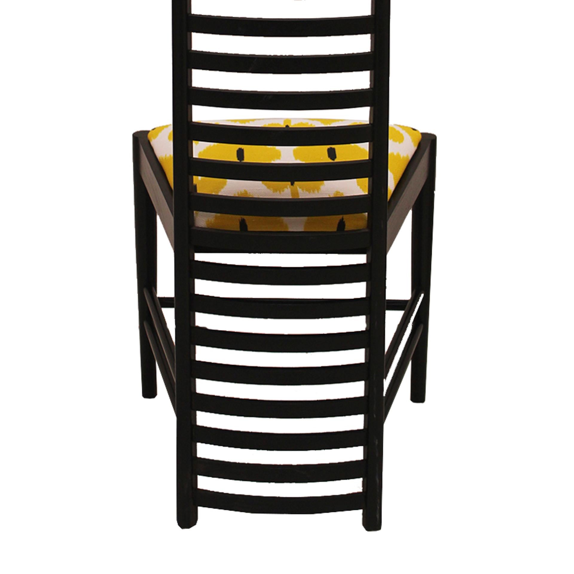 Cotone Coppia di sedie in legno di frassino Mackintosh 