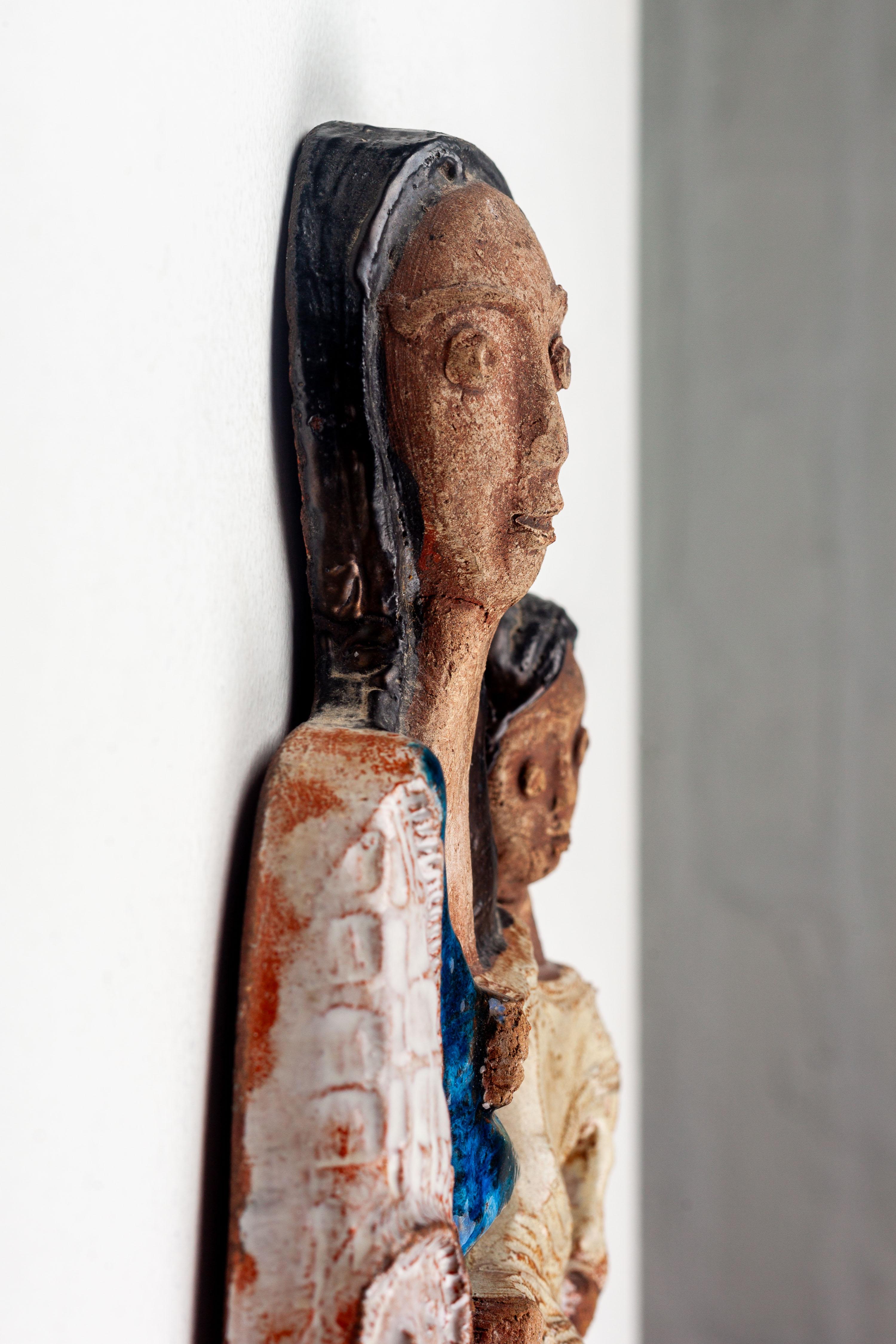  Mid-Century Modern Madonna and Child Ceramic Sculpture For Sale 10