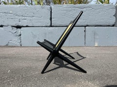 Mid Century Modern Magazine Rack Attributed to T.H. Robsjohn-Gibbings, Black