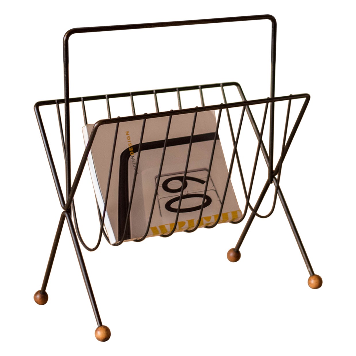 Mid Century Modern Magazine Rack by Tony Paul
