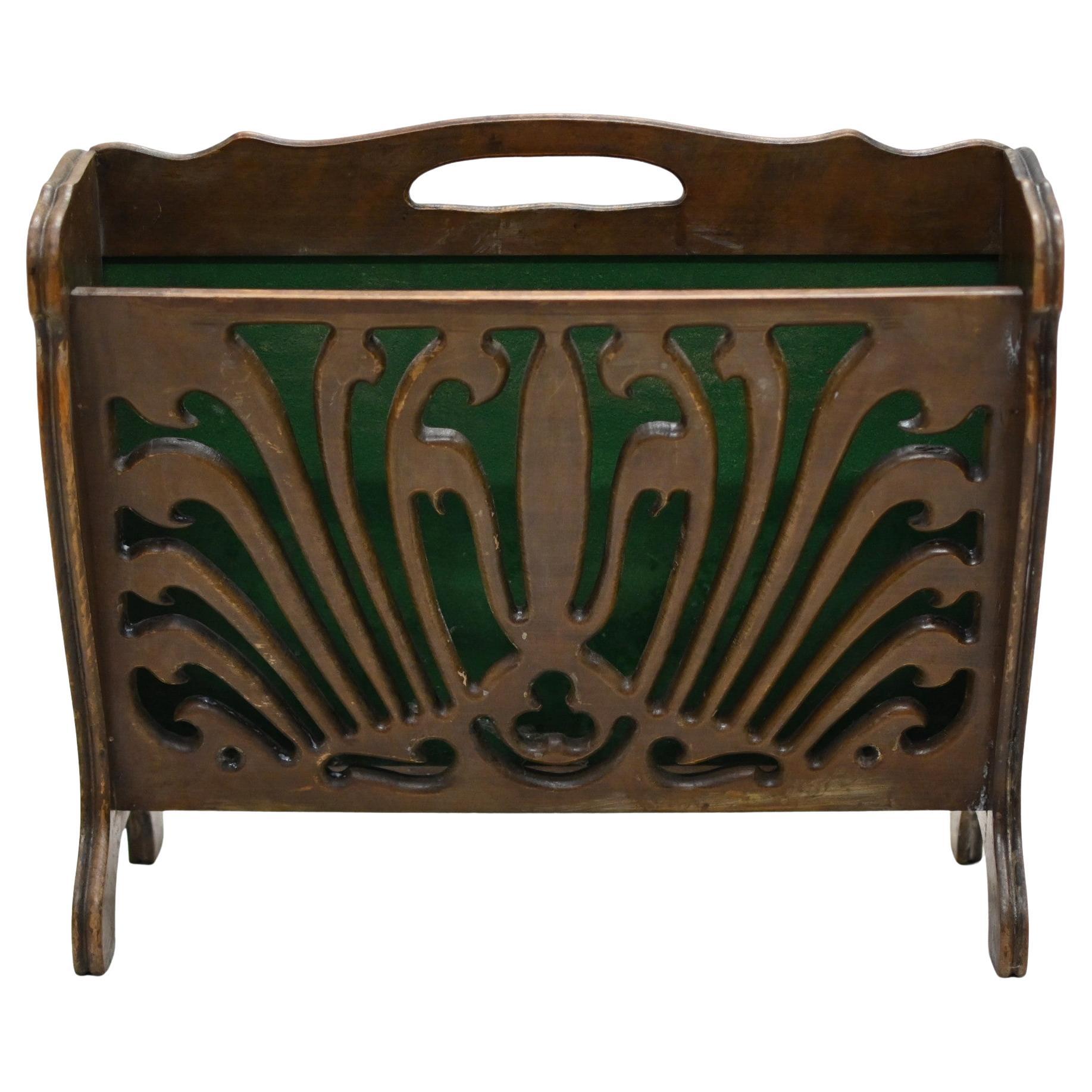 Mid Century Modern Magazine Rack Newspaper Basket