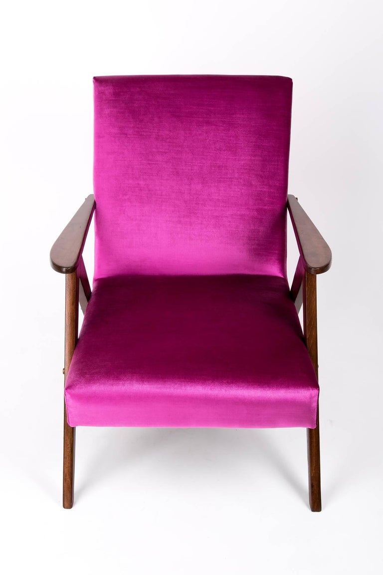 Mid Century Modern Chair Pink / Set of Two Mid-Century Modern Leopard