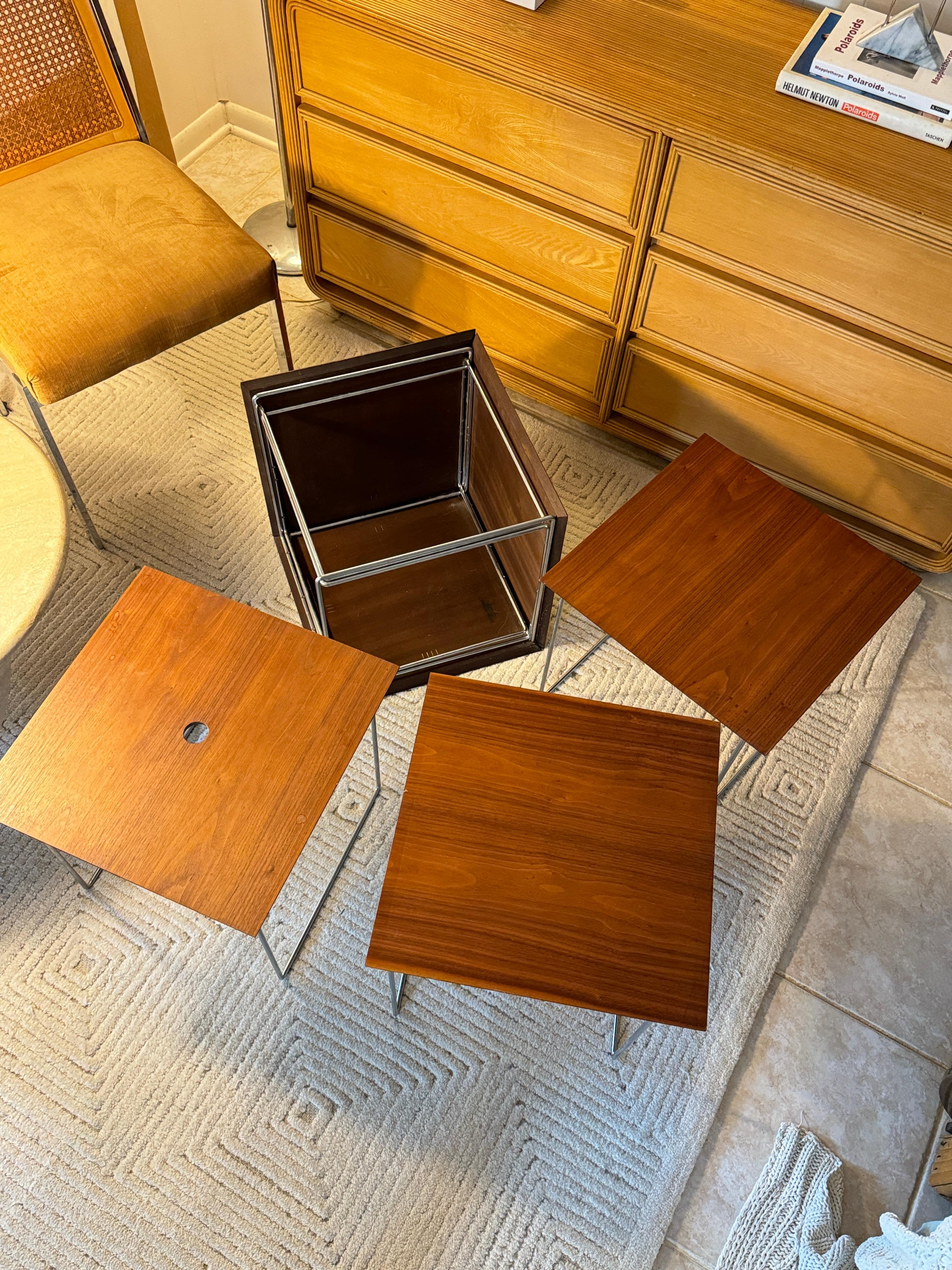 Tables gigognes Magic Puzzle Cube modernes Poul Norreklit, années 1960 en vente 5