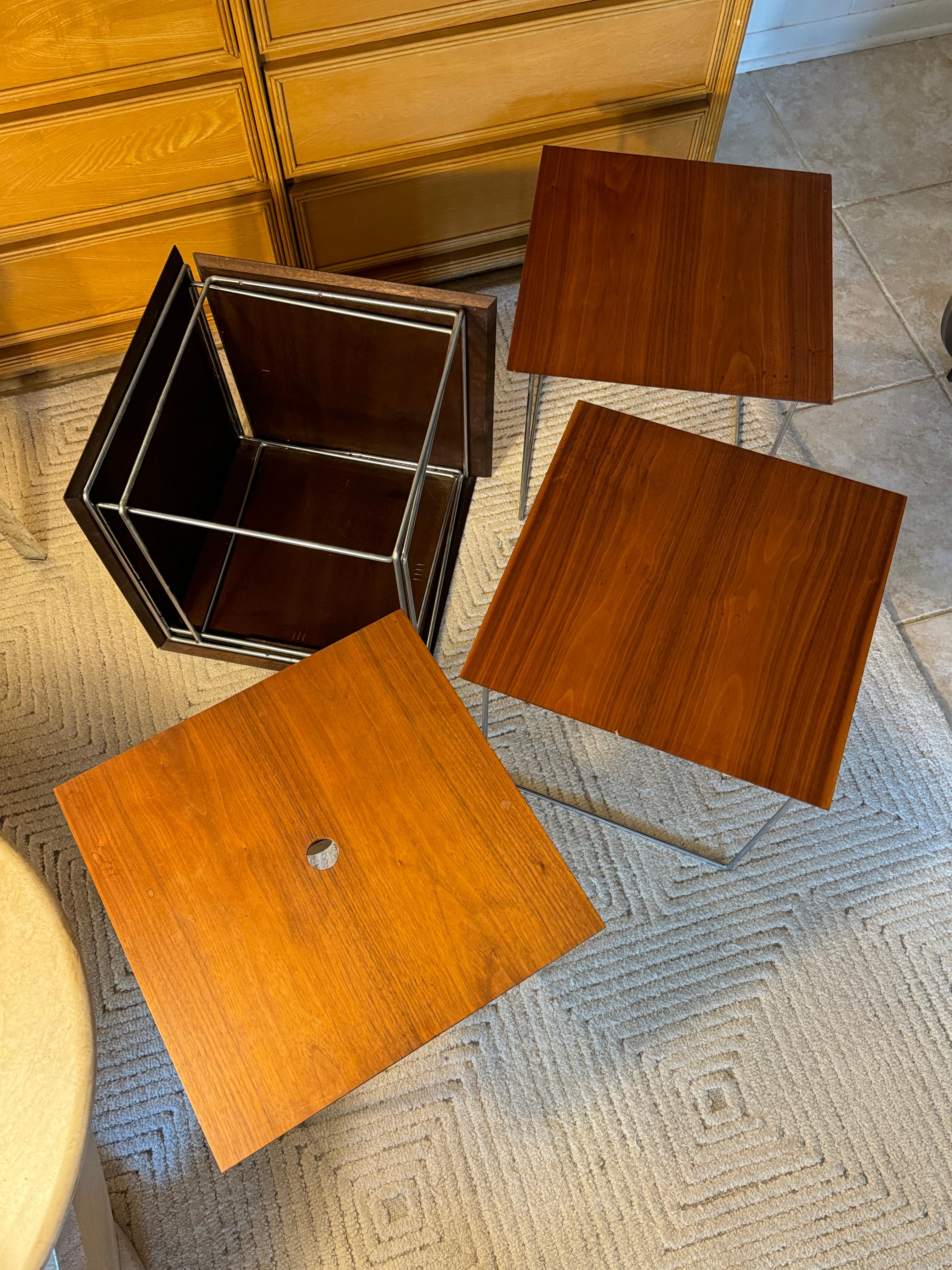 Tables gigognes Magic Puzzle Cube modernes Poul Norreklit, années 1960 en vente 8