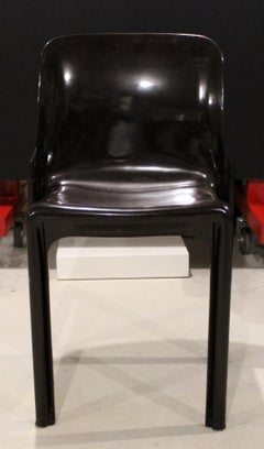 Modernité du milieu du siècle Magistretti Artemide Ensemble de 8 chaises empilables Selene:: 1960s