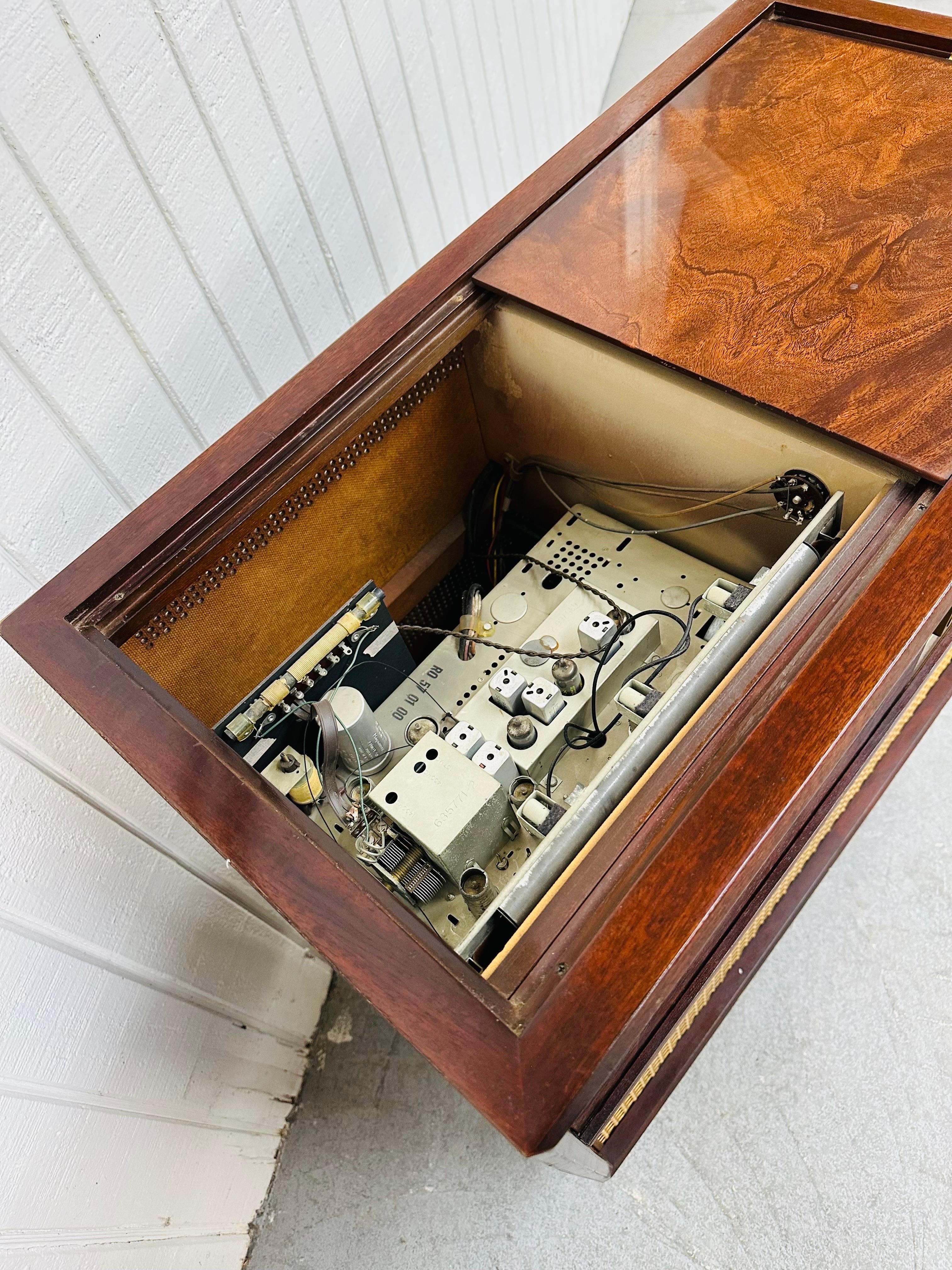 Wood Mid-Century Modern Magnavox Stereo Consoles - Set of 2