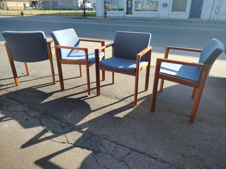 Mid-Century Modern Mahogany 8 Dining Room Armchairs by Soro Stolefabrik