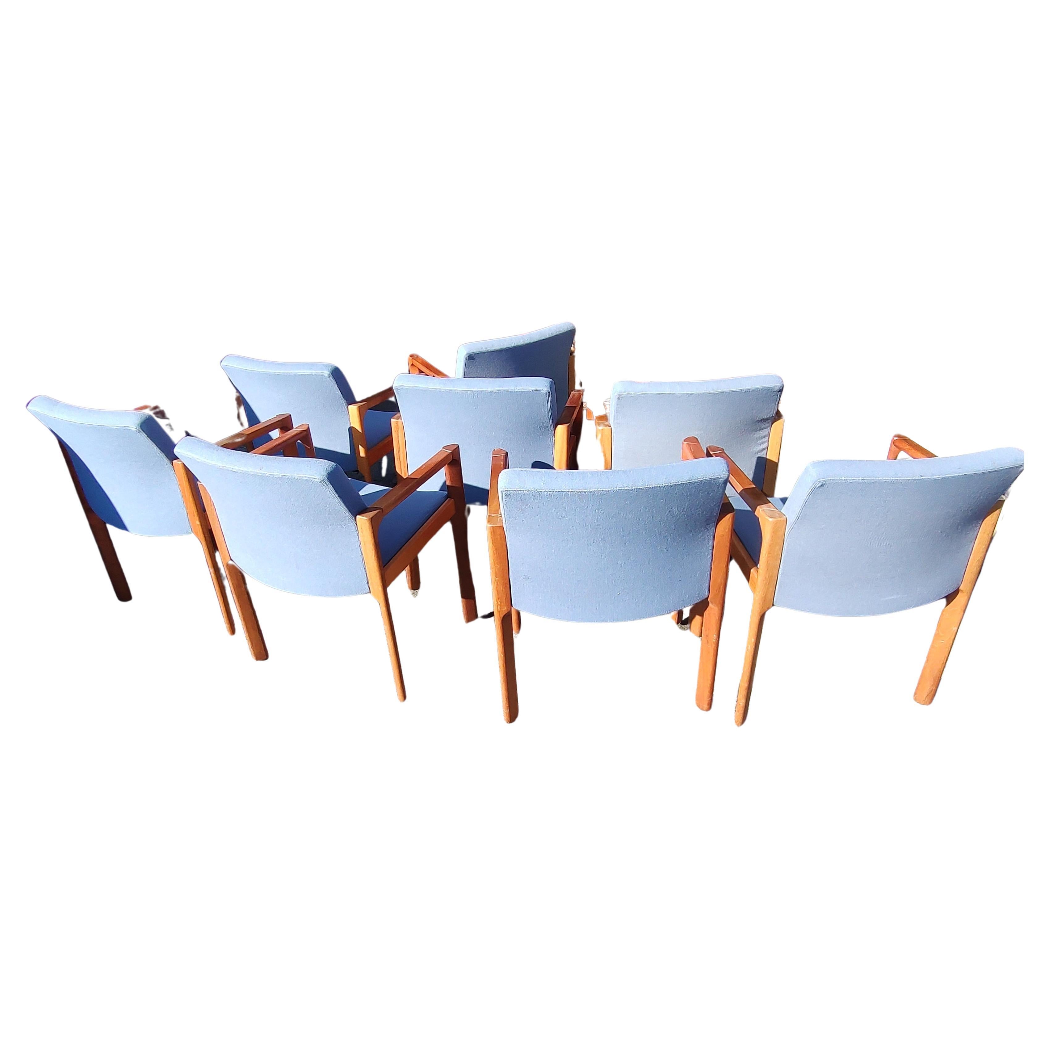 8 fauteuils de salle à manger en acajou de style moderne du milieu du siècle dernier par Soro StoleFabrik, Danemark Bon état - En vente à Port Jervis, NY