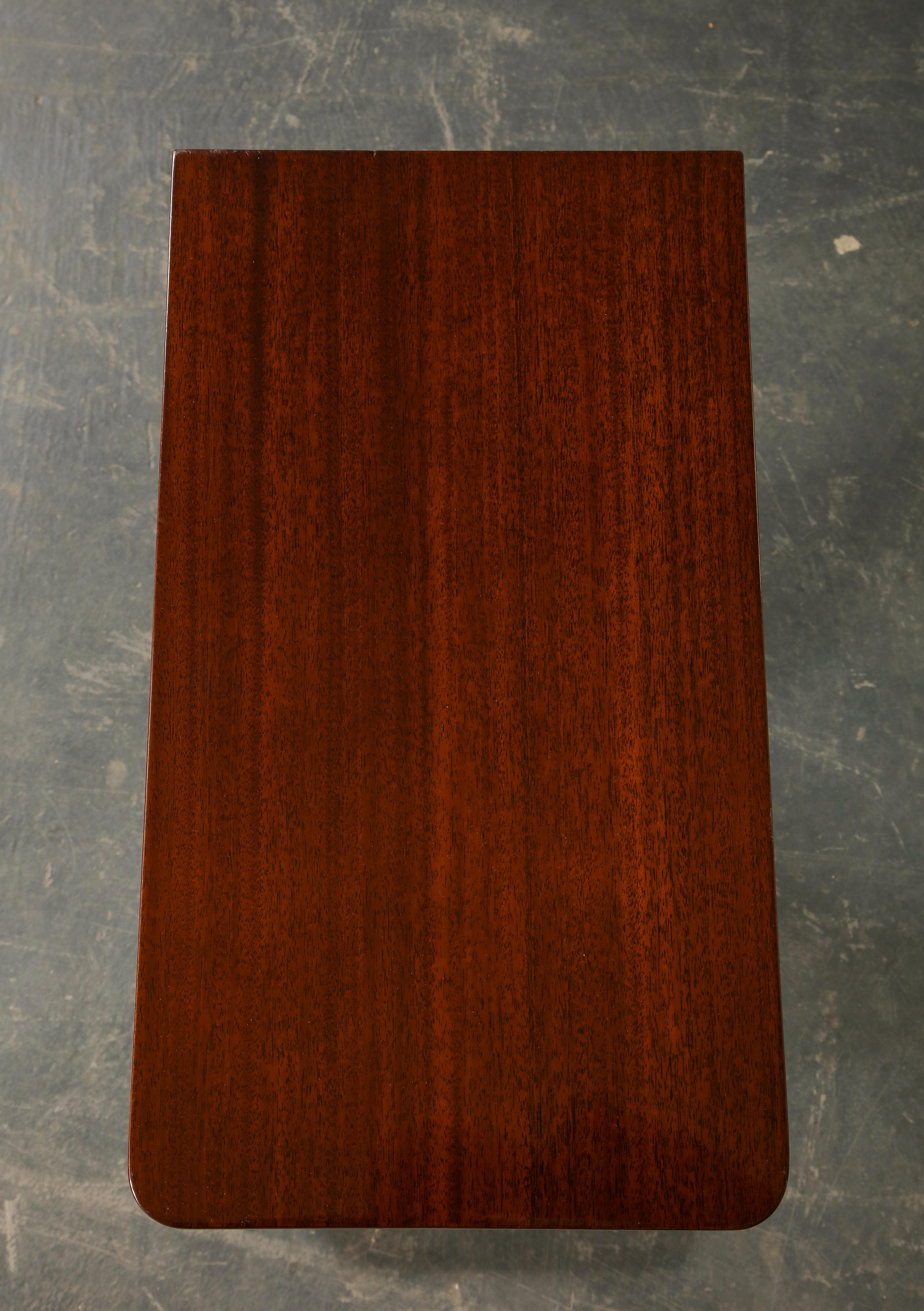 modern mahogany side table