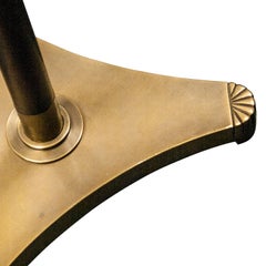 Mid-Century Modern Mahogany Brass Floor Lamp, Italy, 1960
