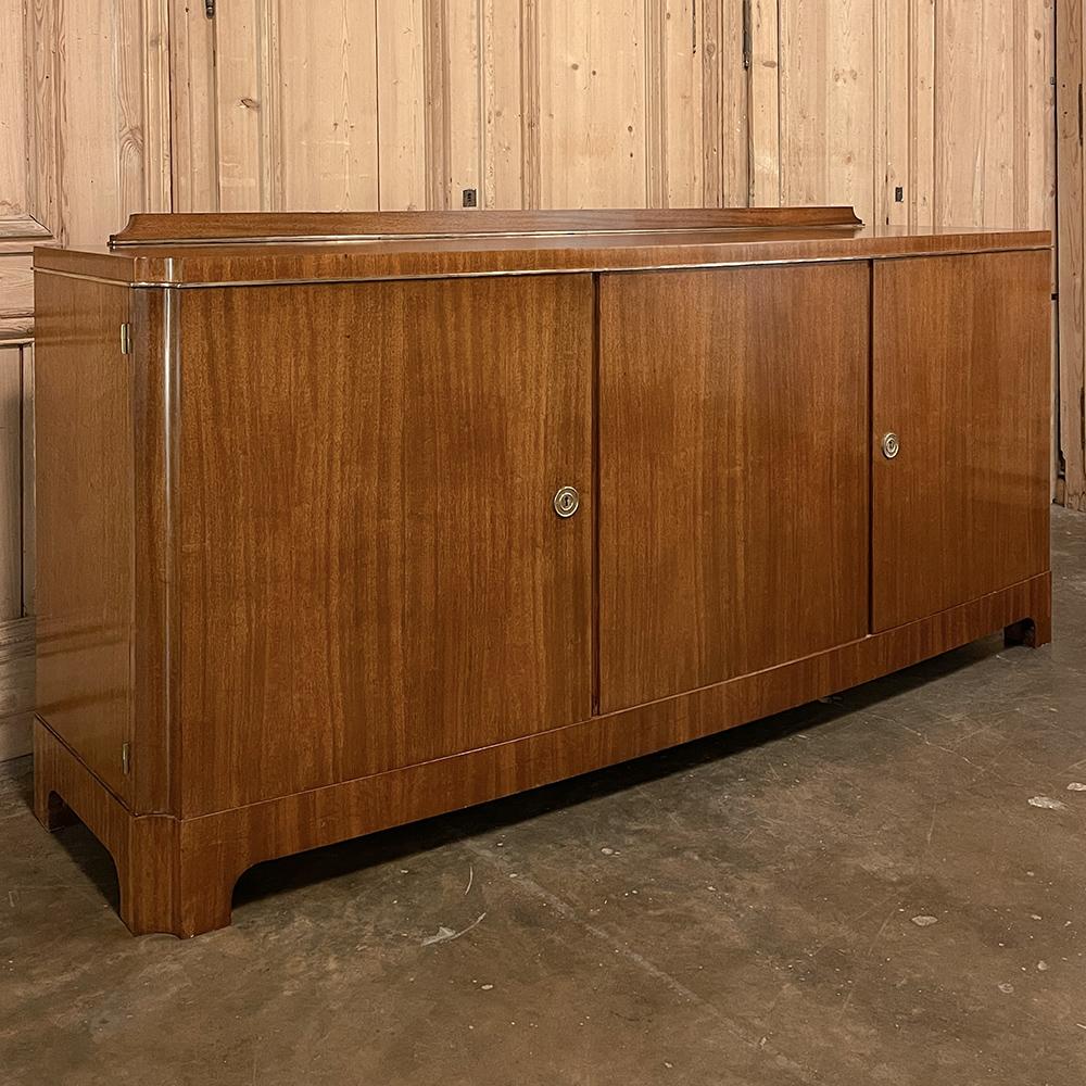 Belgian Mid-Century Modern Mahogany Buffet by De Coene For Sale