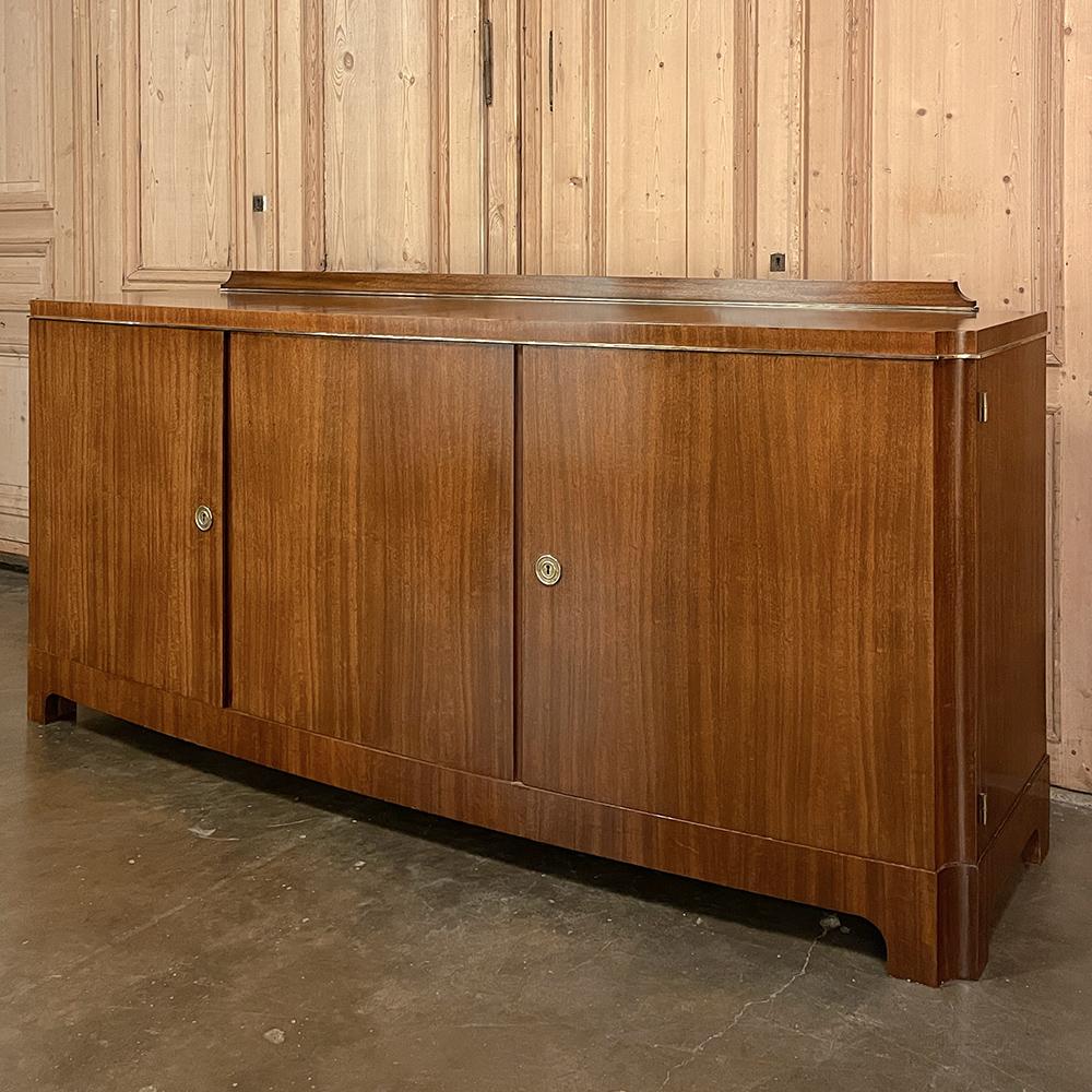 Hand-Crafted Mid-Century Modern Mahogany Buffet by De Coene For Sale