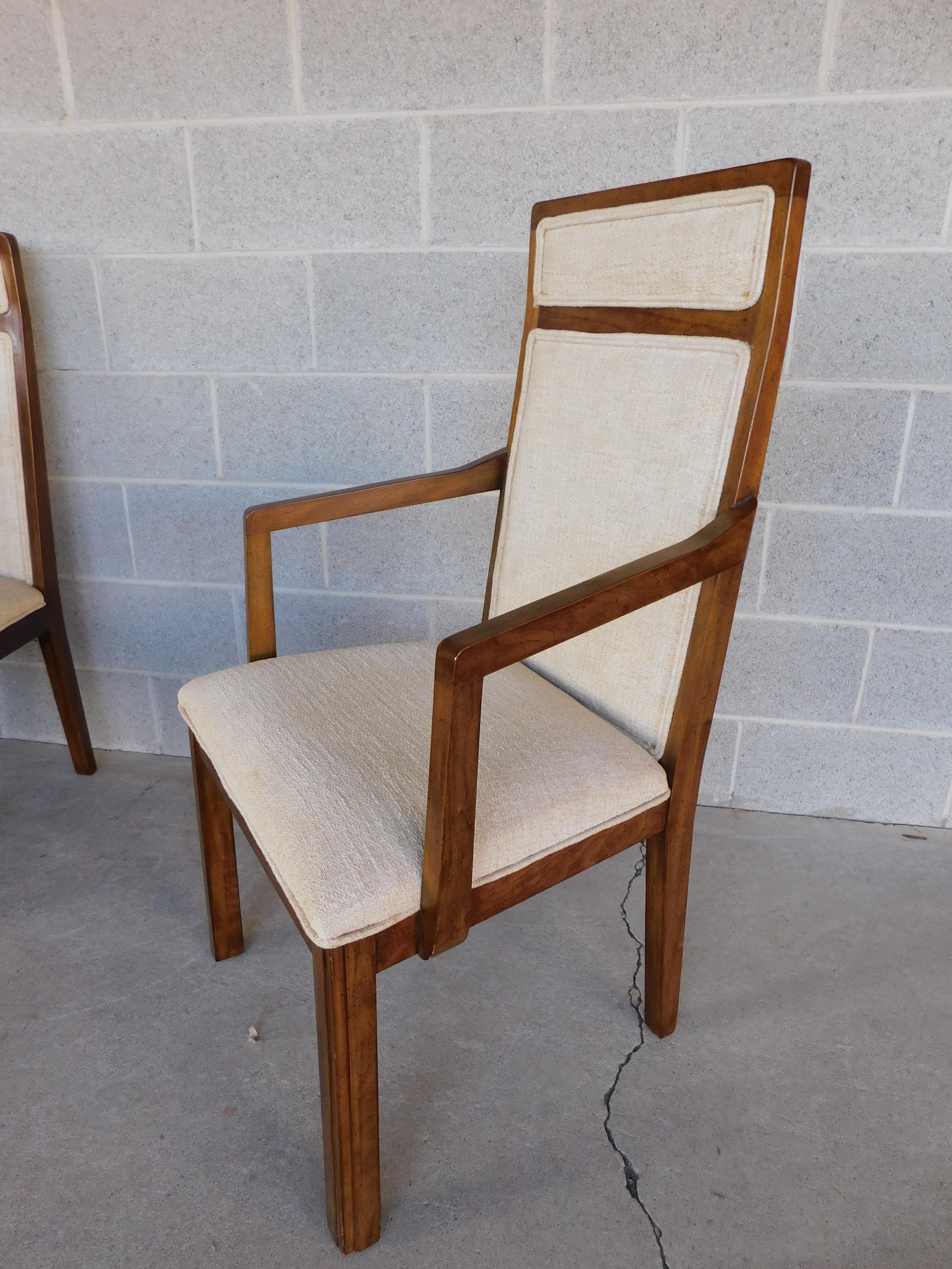 Mid-Century Modern Mahogany Chairs, Set of 8 by Davis Cabinet Company For Sale 6