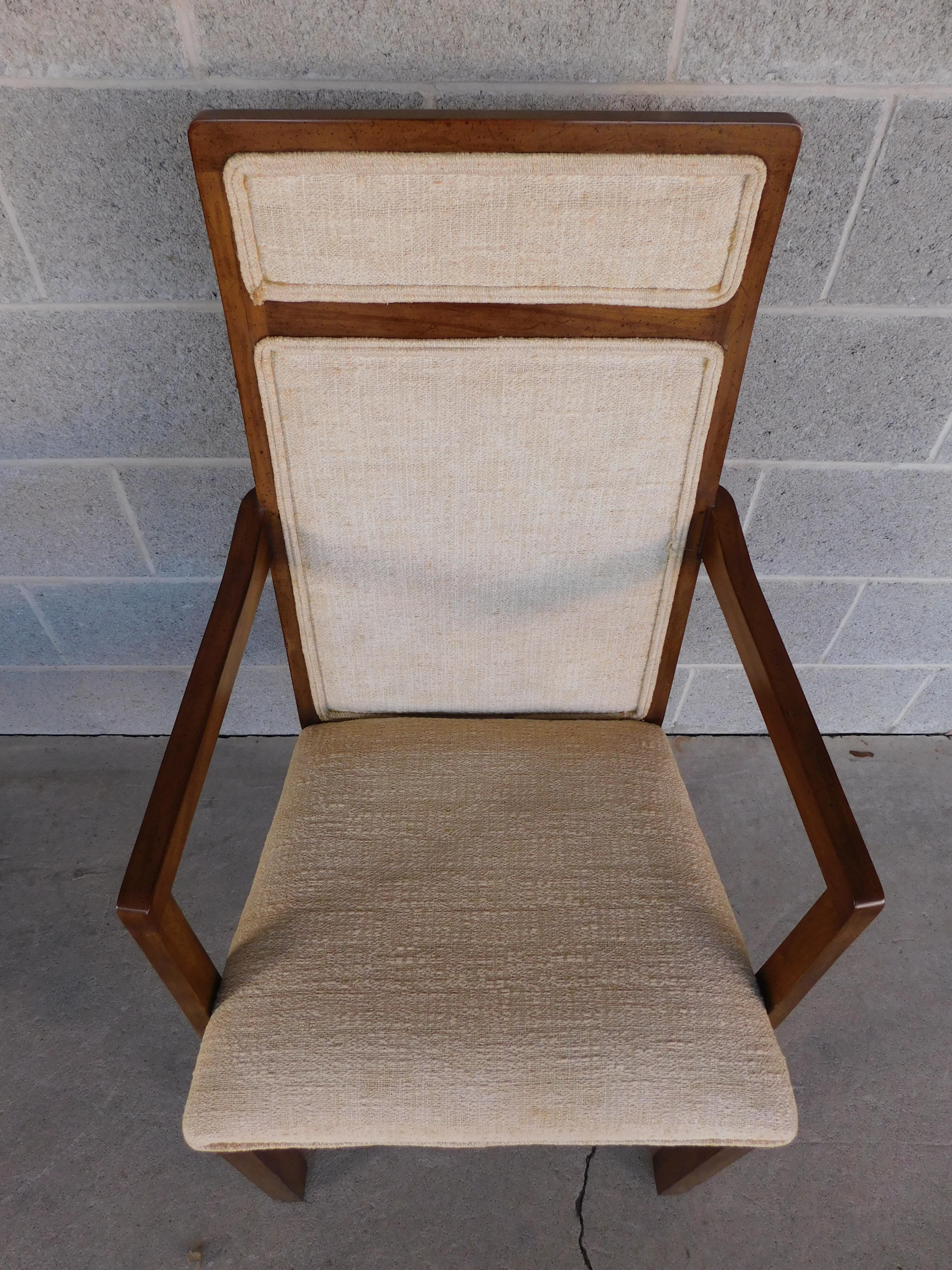 Mid-Century Modern Mahogany Chairs, Set of 8 by Davis Cabinet Company For Sale 8