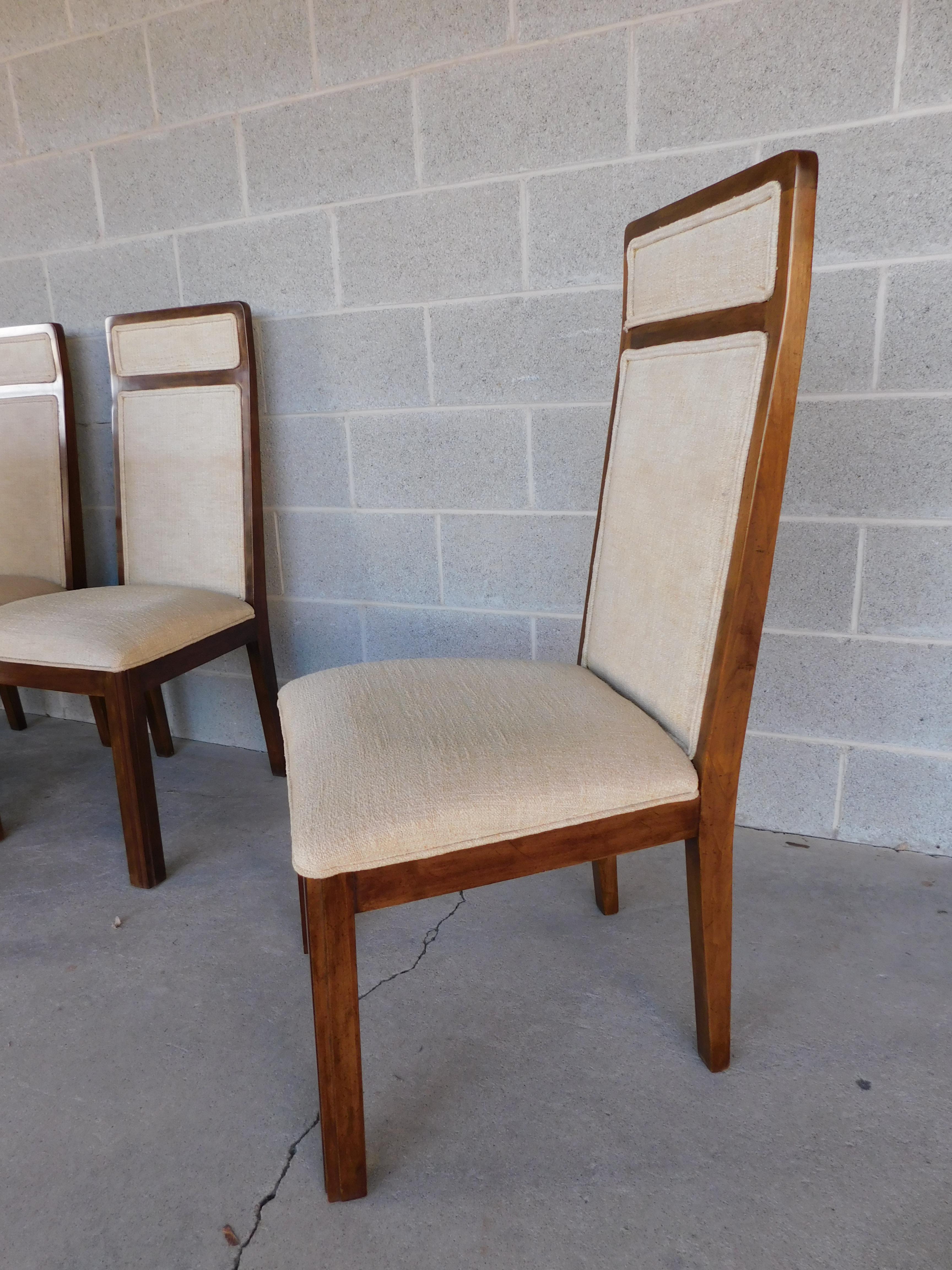 Mid-Century Modern Mahogany Chairs, Set of 8 by Davis Cabinet Company For Sale 3