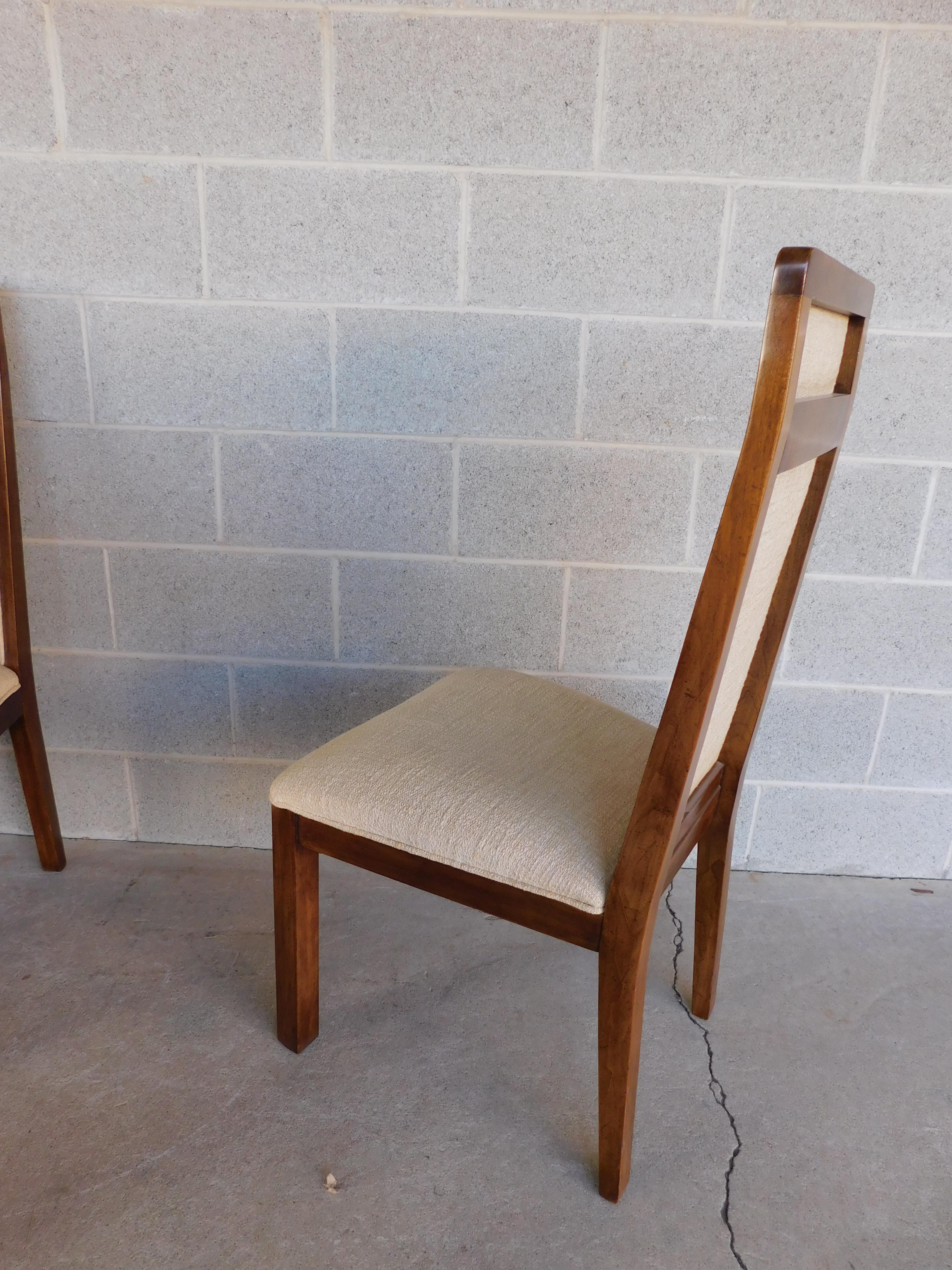 Mid-Century Modern Mahogany Chairs, Set of 8 by Davis Cabinet Company For Sale 4