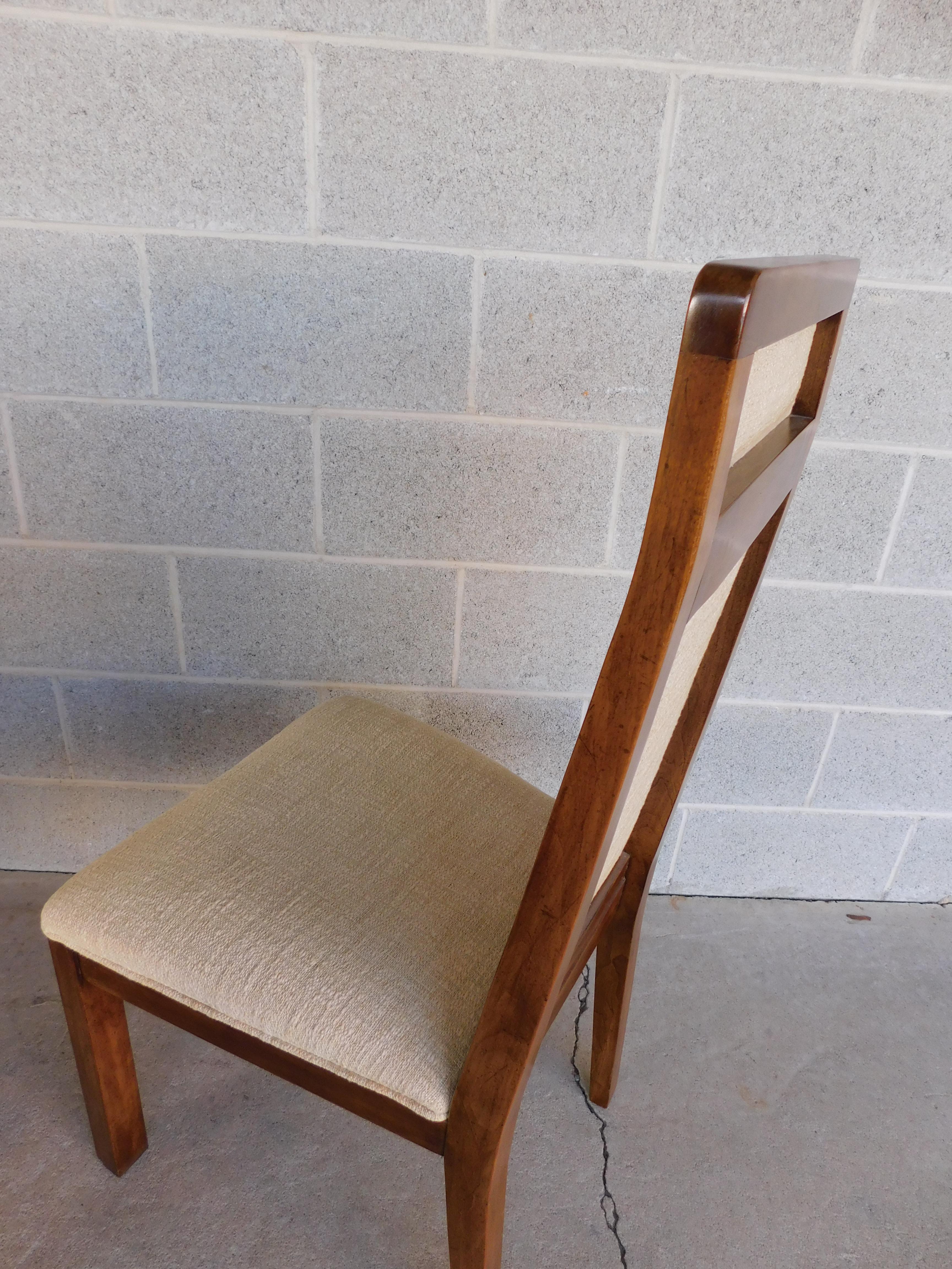 Mid-Century Modern Mahogany Chairs, Set of 8 by Davis Cabinet Company For Sale 5