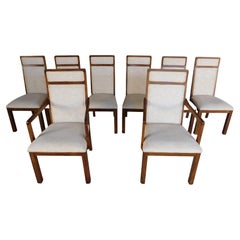 Retro Mid-Century Modern Mahogany Chairs, Set of 8 by Davis Cabinet Company