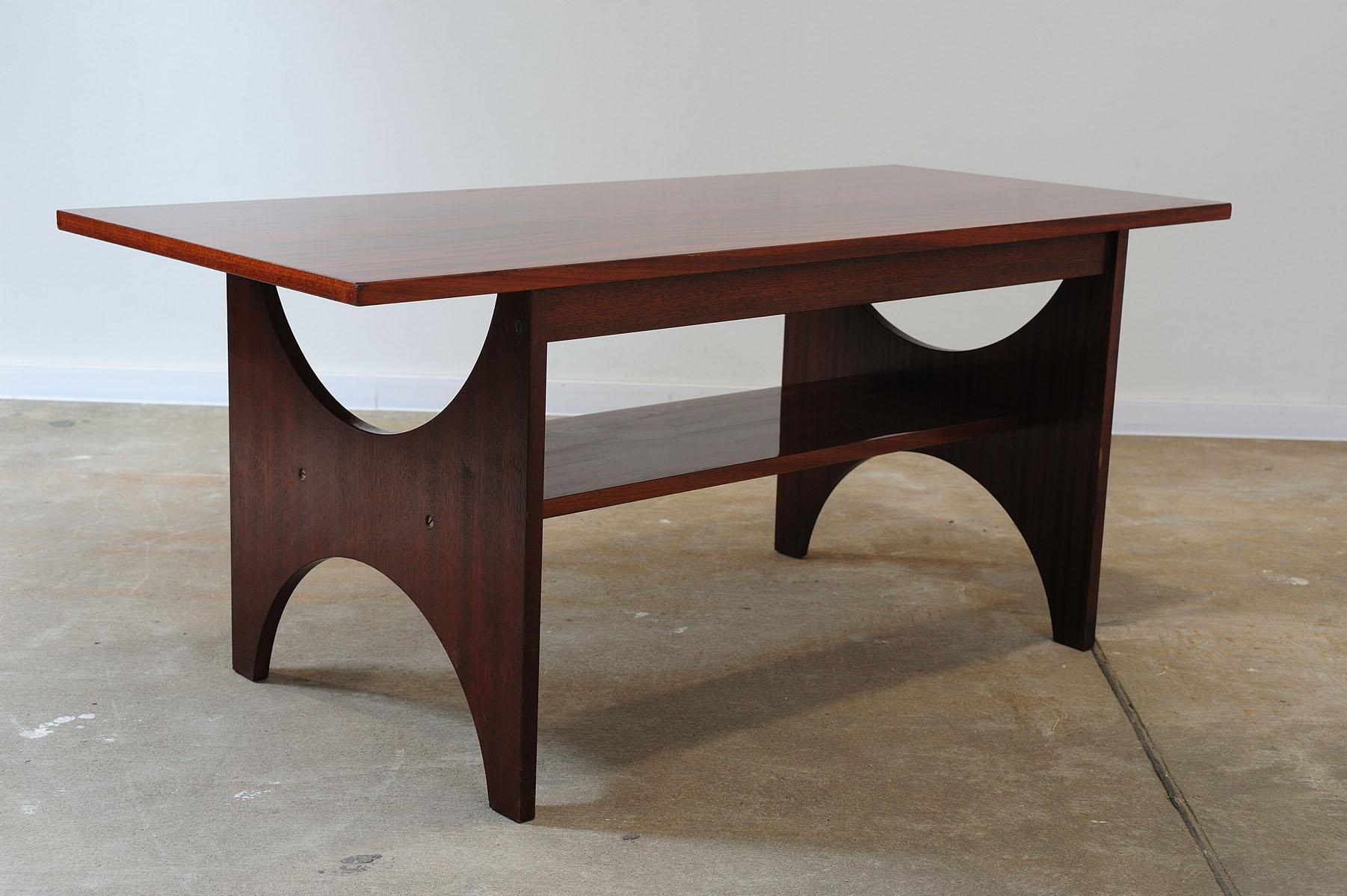  Mid century modern mahogany Coffee Table, 1970´s, Soviet Union For Sale 3