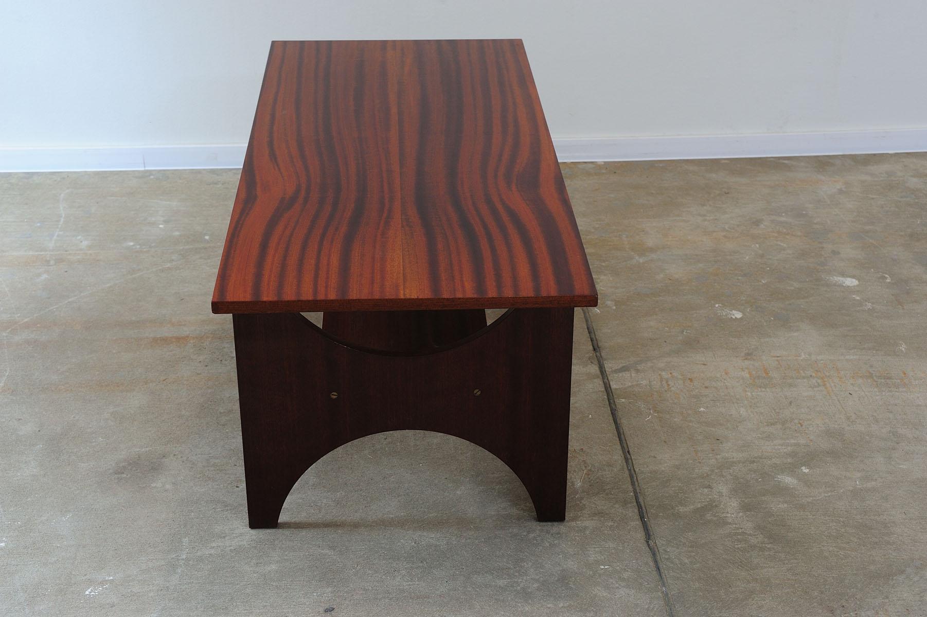 Wood  Mid century modern mahogany Coffee Table, 1970´s, Soviet Union For Sale