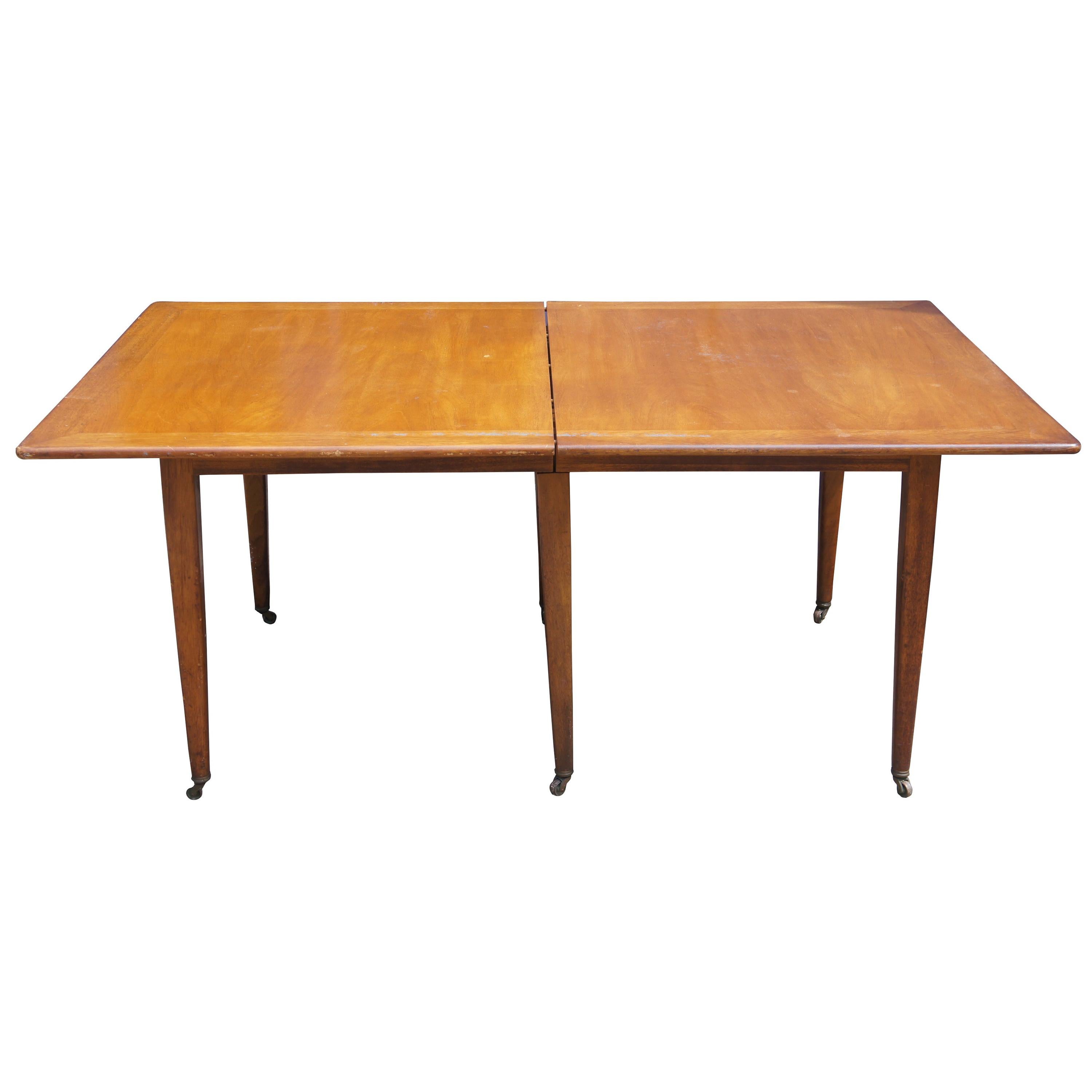 Table de salle à manger en acajou mi-siècle moderne par Edward Wormley pour Dunbar Furniture en vente