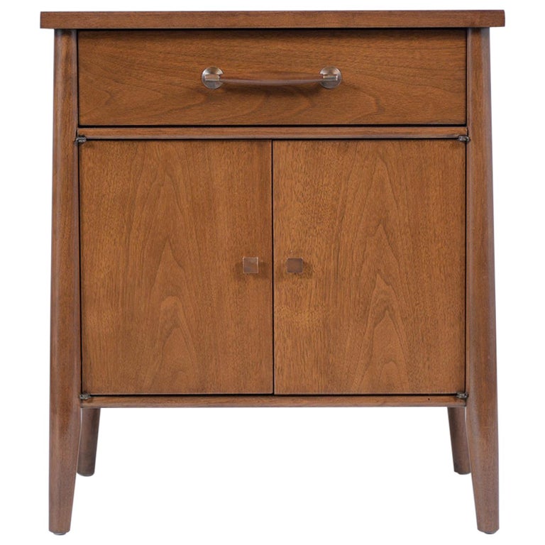 MidCentury Modern Mahogany Nightstand For Sale at 1stDibs