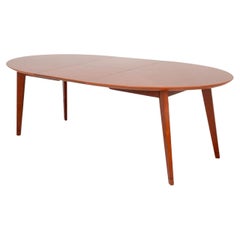 Mid-Century Modern Mahogany Oval Dining Table