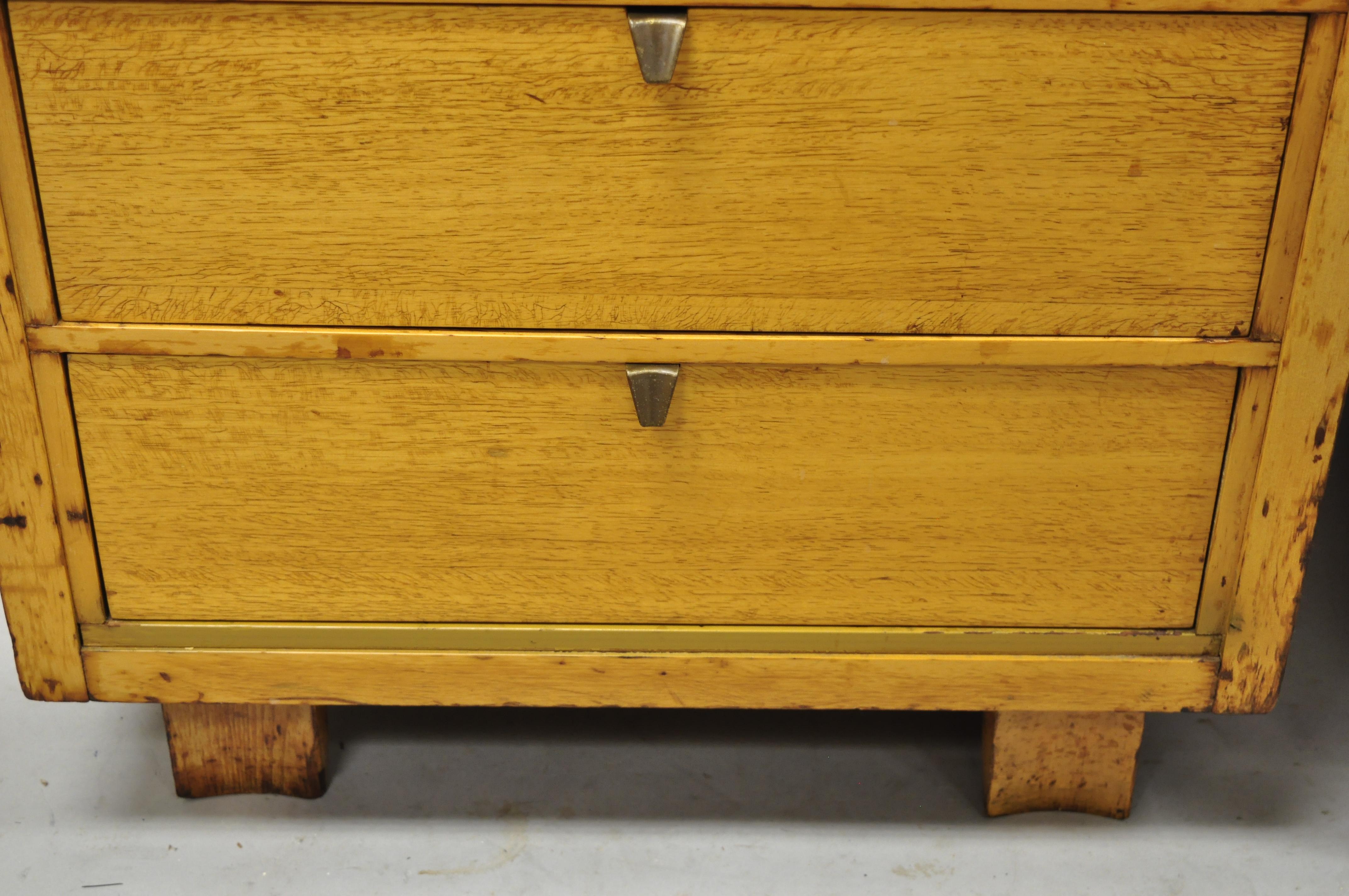 Mid-Century Modern Mahogany Paul McCobb Style 4 Drawer Chest Nightstand, a Pair 2