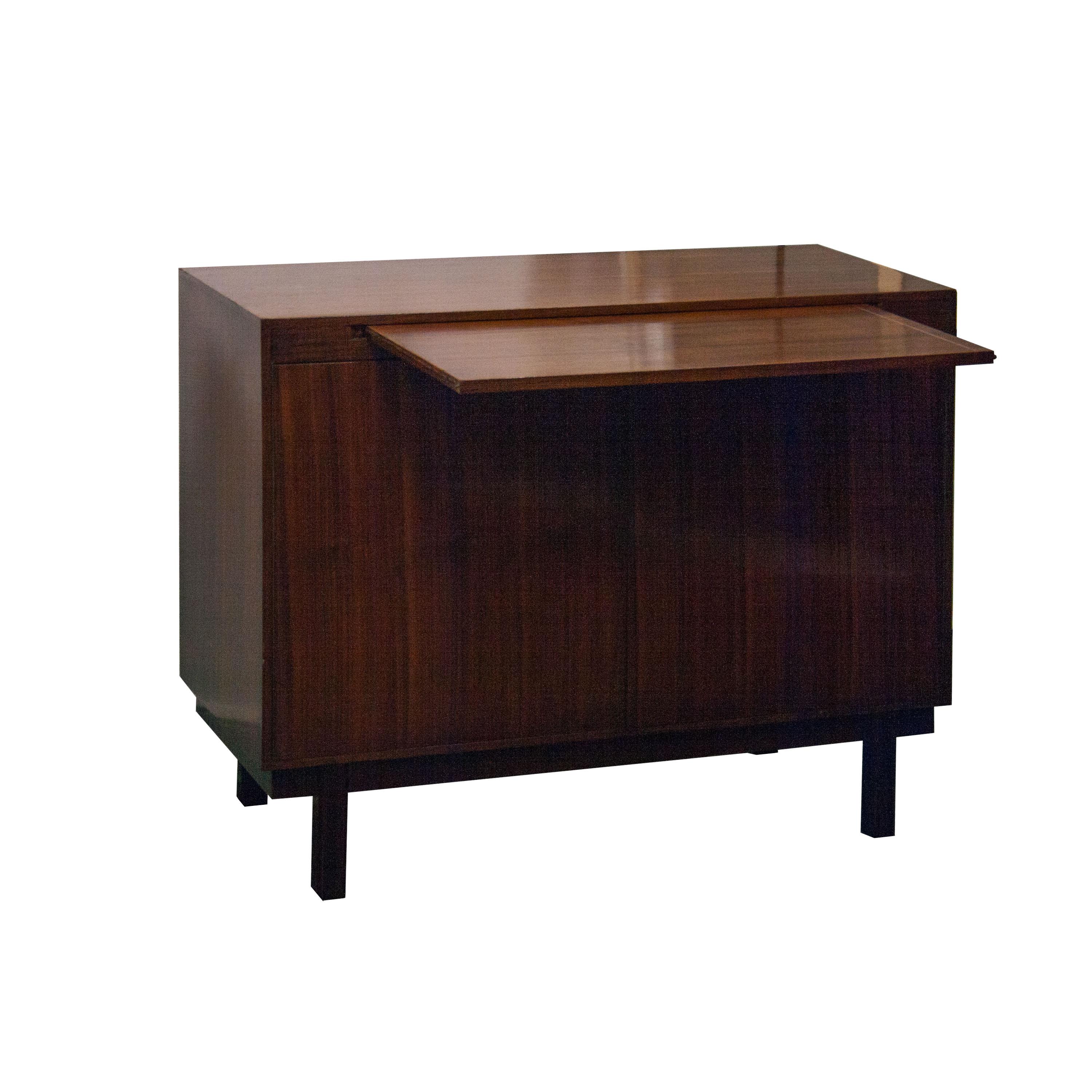 Mid-Century Modern Mahogany Removable Tray Sideboard, Italy, 1950 In Good Condition In Madrid, ES