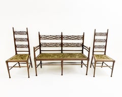 Ensemble de sièges en acajou moderne du milieu du siècle, c.1900