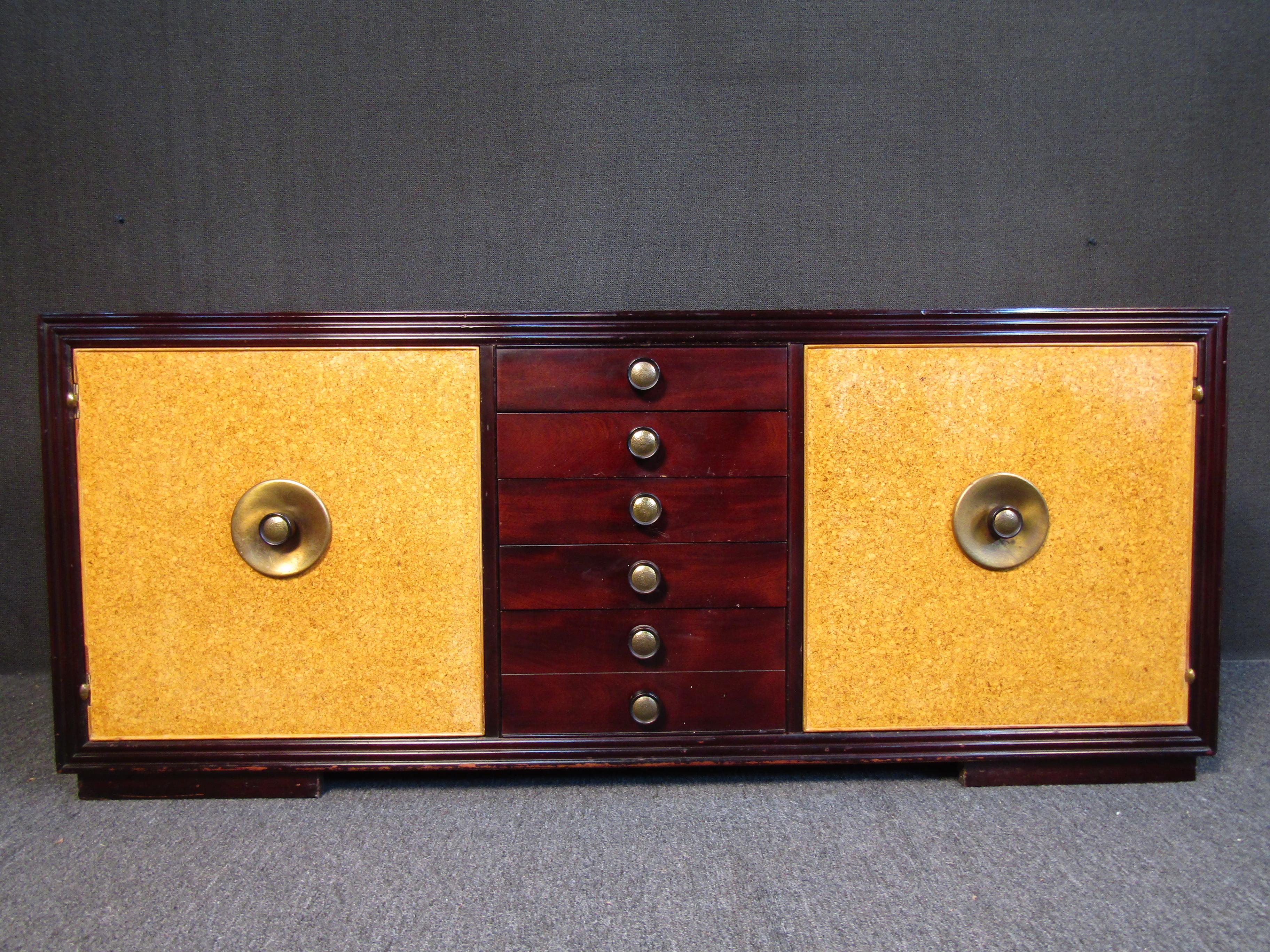 Mid-Century Modern Paul Frankl Designed Mahogany Sideboard For Sale