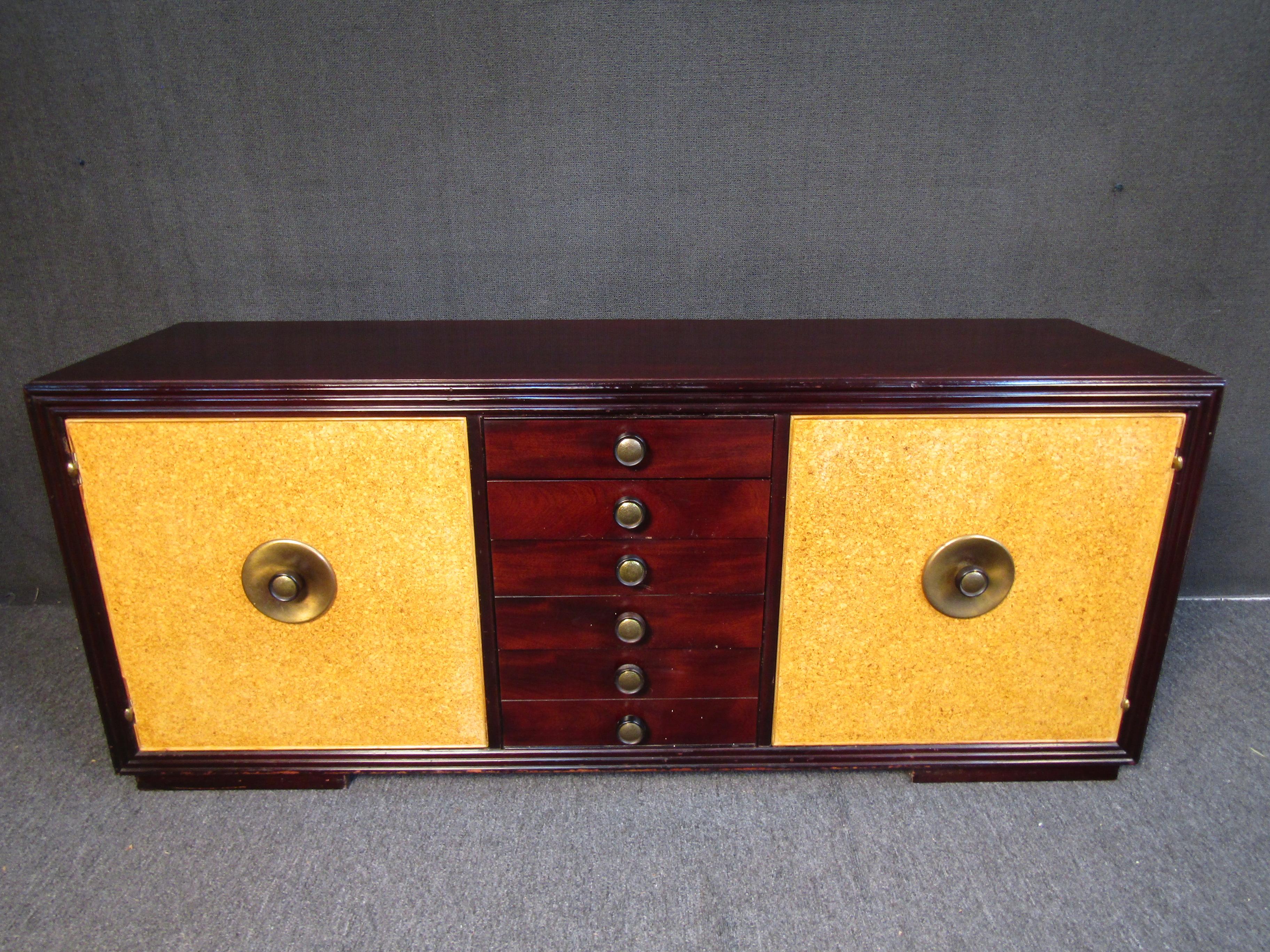 Paul Frankl Designed Mahogany Sideboard In Good Condition For Sale In Brooklyn, NY