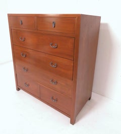 Mid-Century Modern Mahogany Tansu-Inspired Dresser, circa 1950s