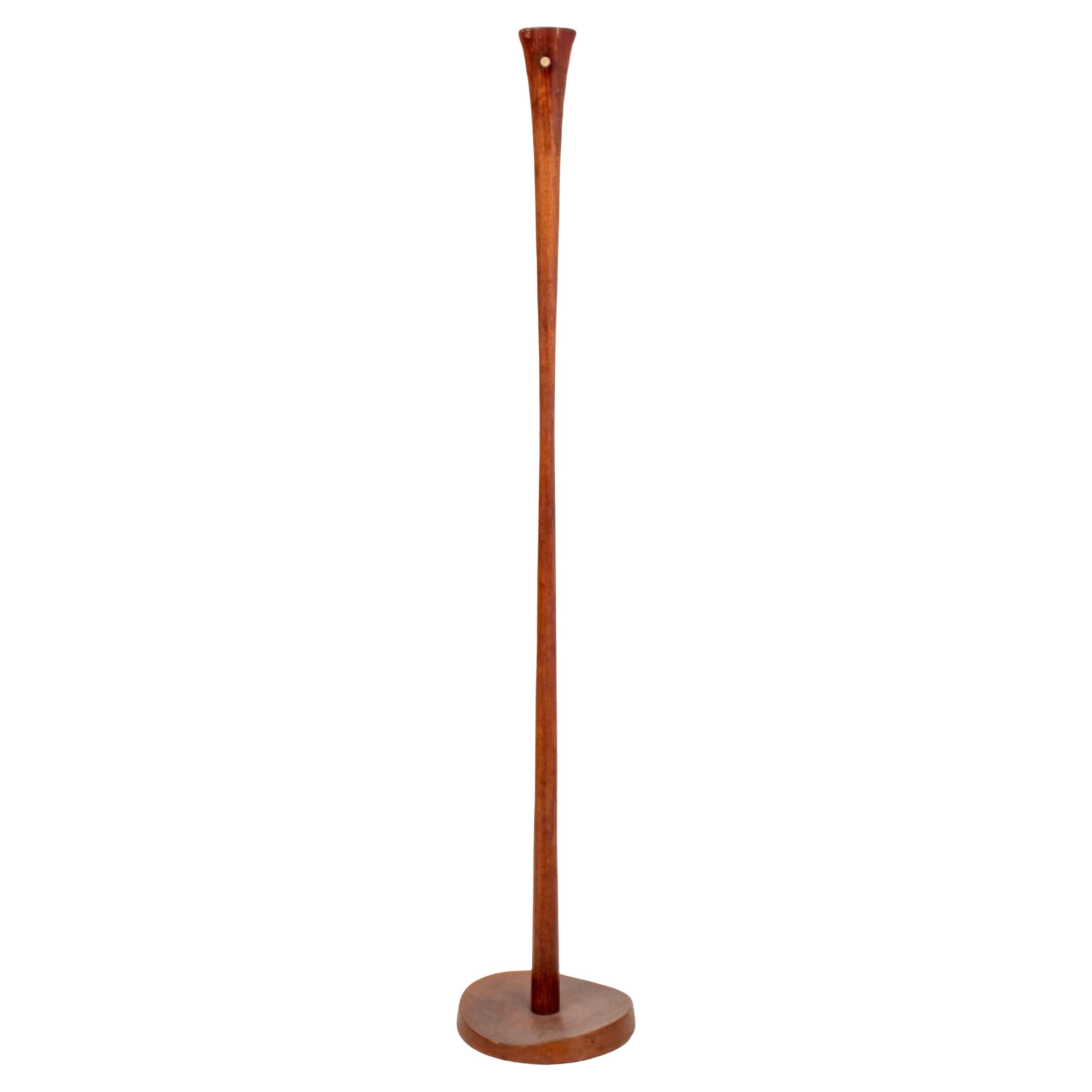 Mid-Century Modern Mahogany Torchiere For Sale