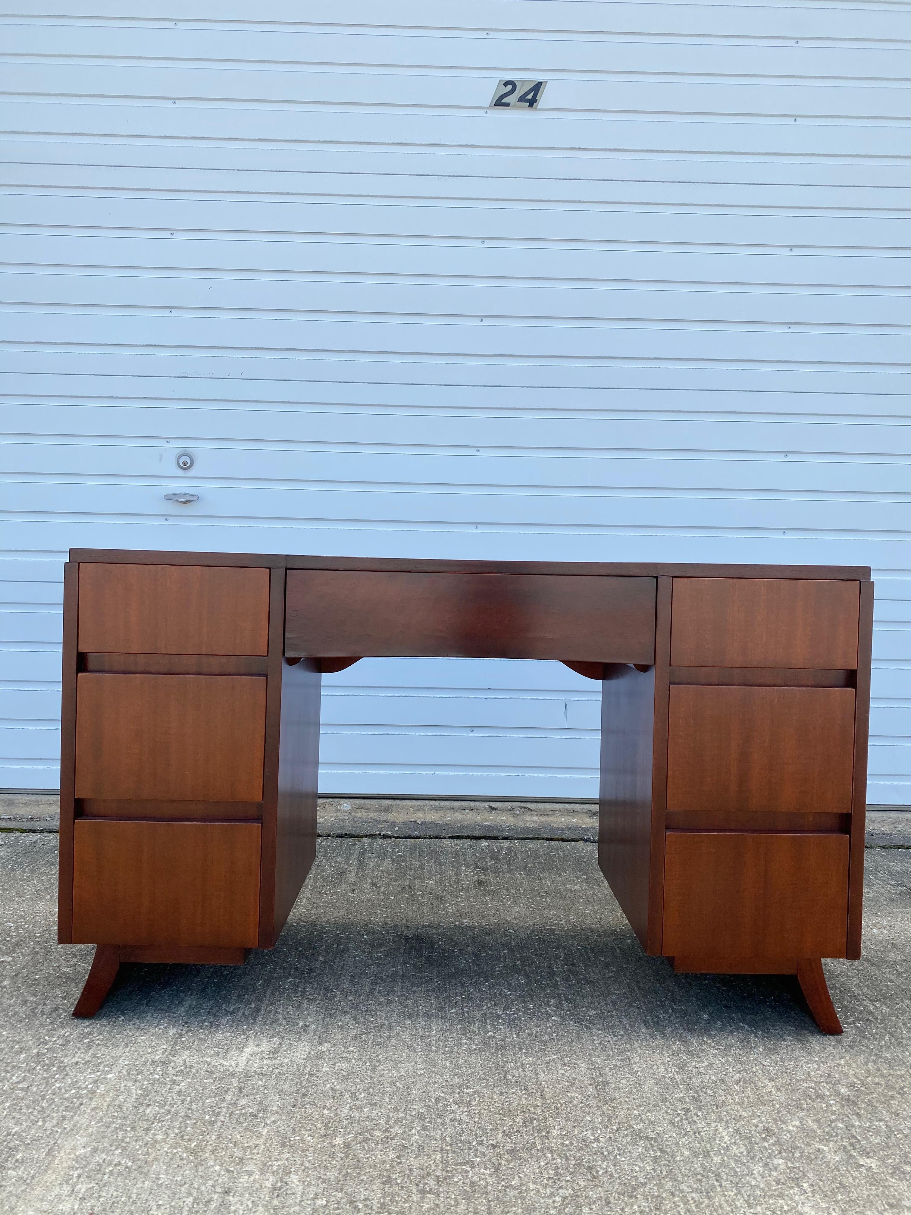 modern mahogany desk