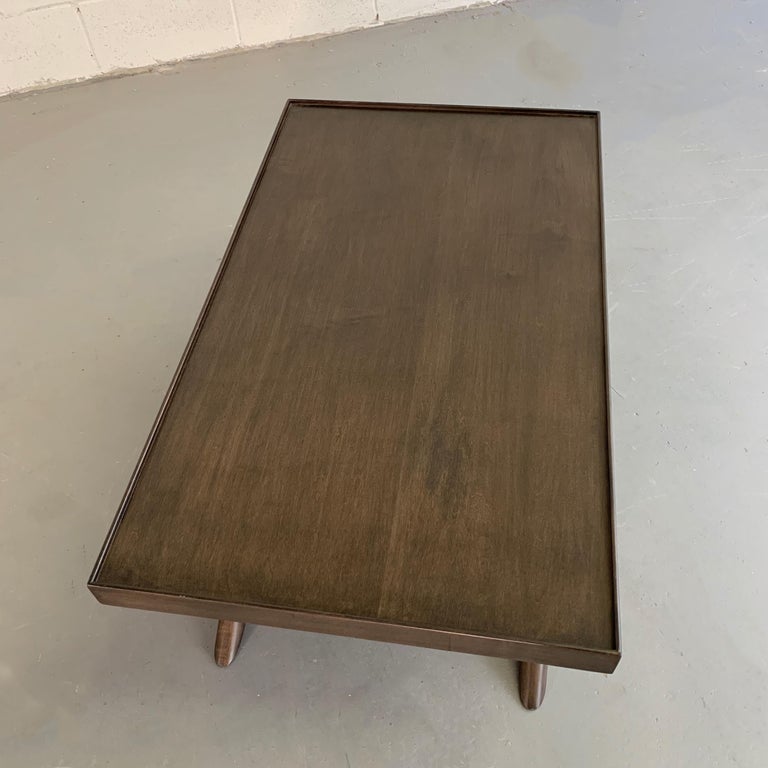 Mid-Century Modern Mahogany X-Base Coffee Table For Sale 6