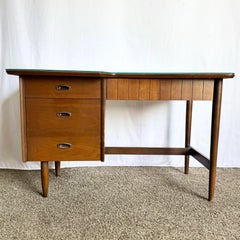 Mid Century Modern Mainline Hooker Walnut Writing Desk
