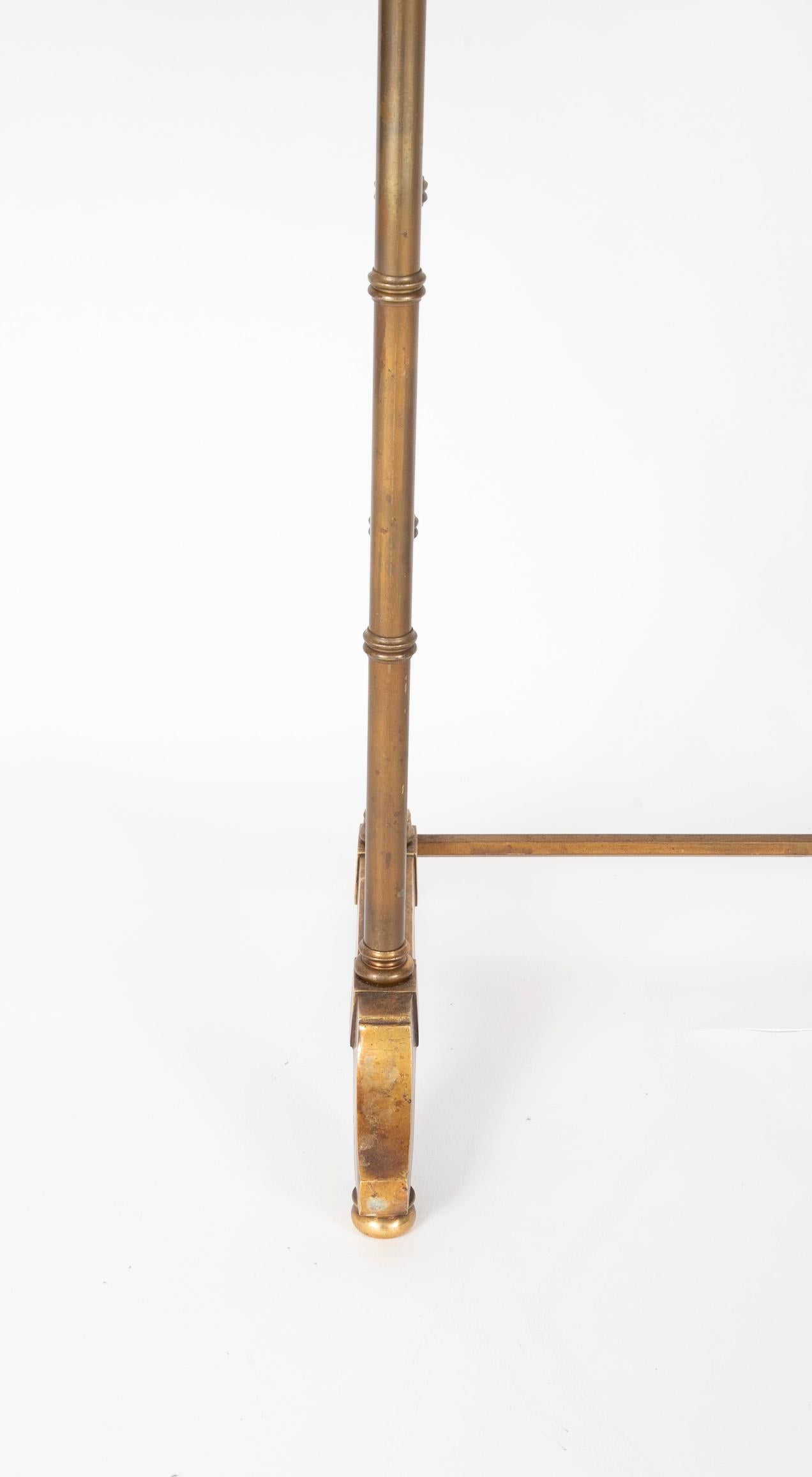 Mid-Century Modern Maison Jansen Brass Nesting Tables, Set of Three 7