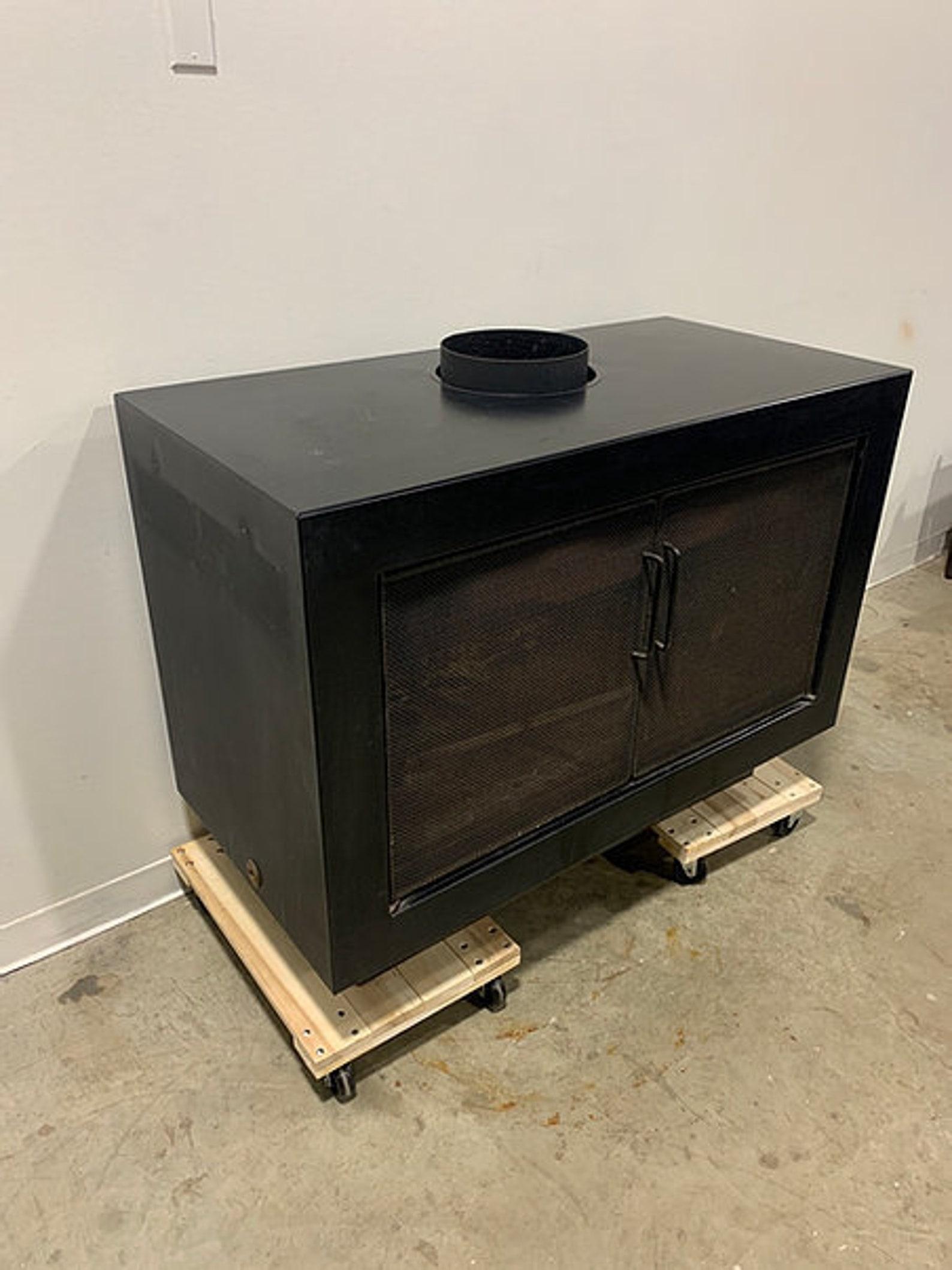 Metal Mid-Century Modern Manchester Pierce Fireplace