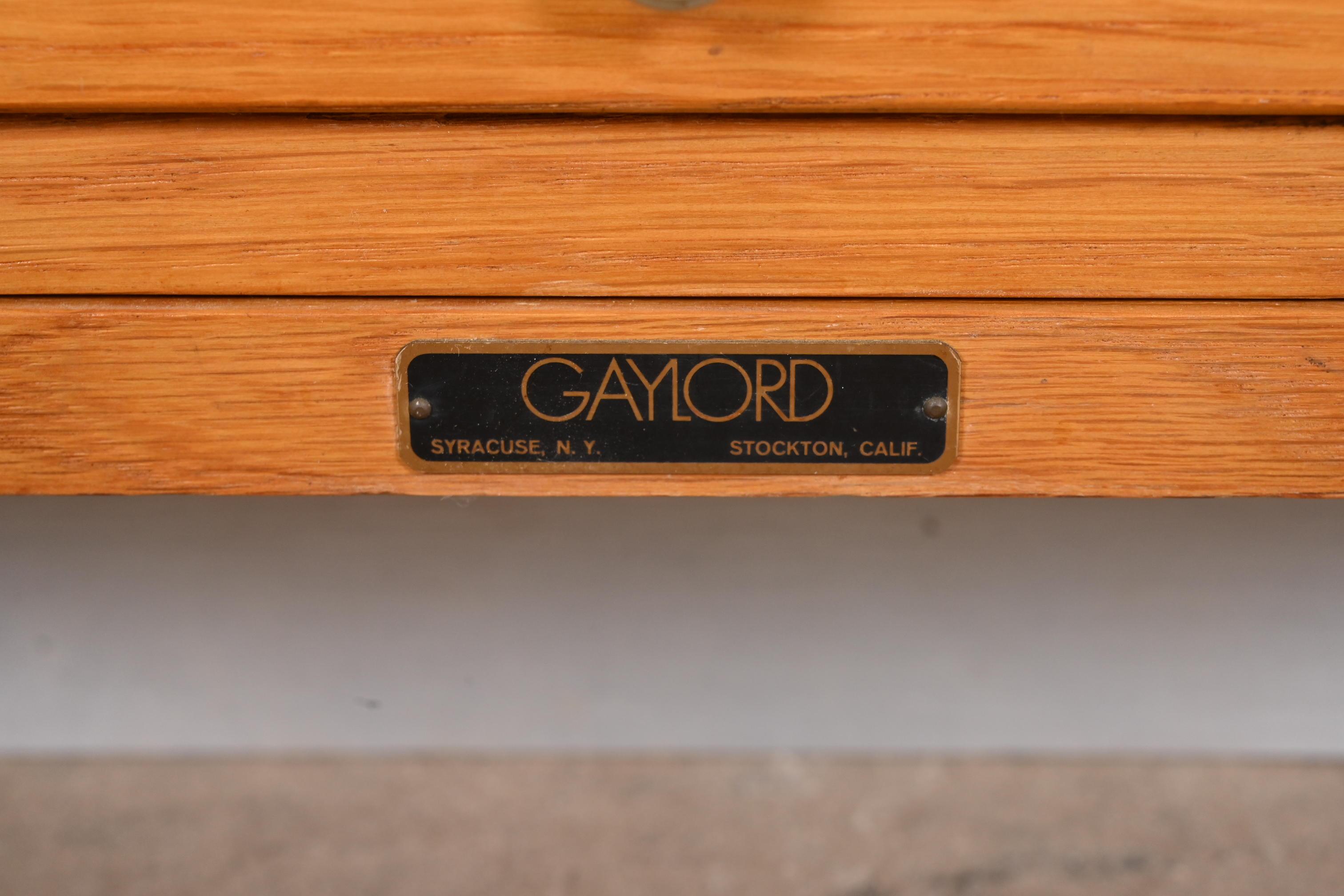 Mid-Century Modern Maple 60-Drawer Library Card Catalog Cabinet by Gaylord Bros. 5