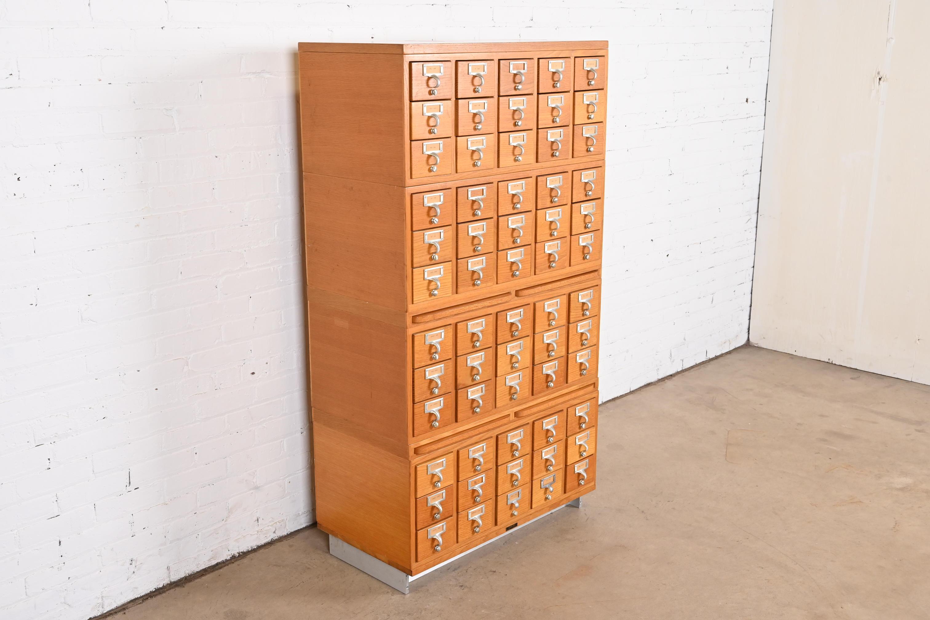 antique library card catalog