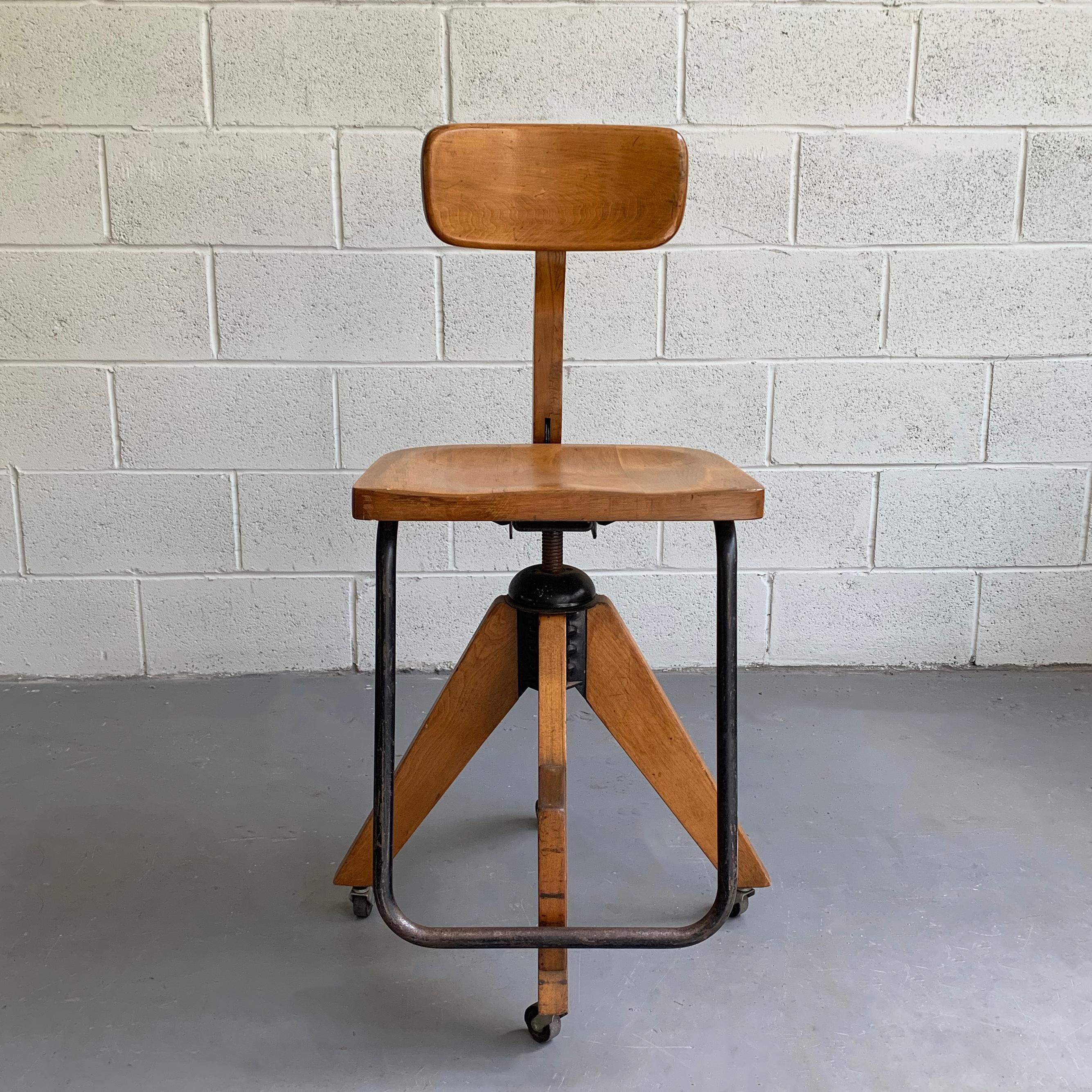 mid century drafting chair