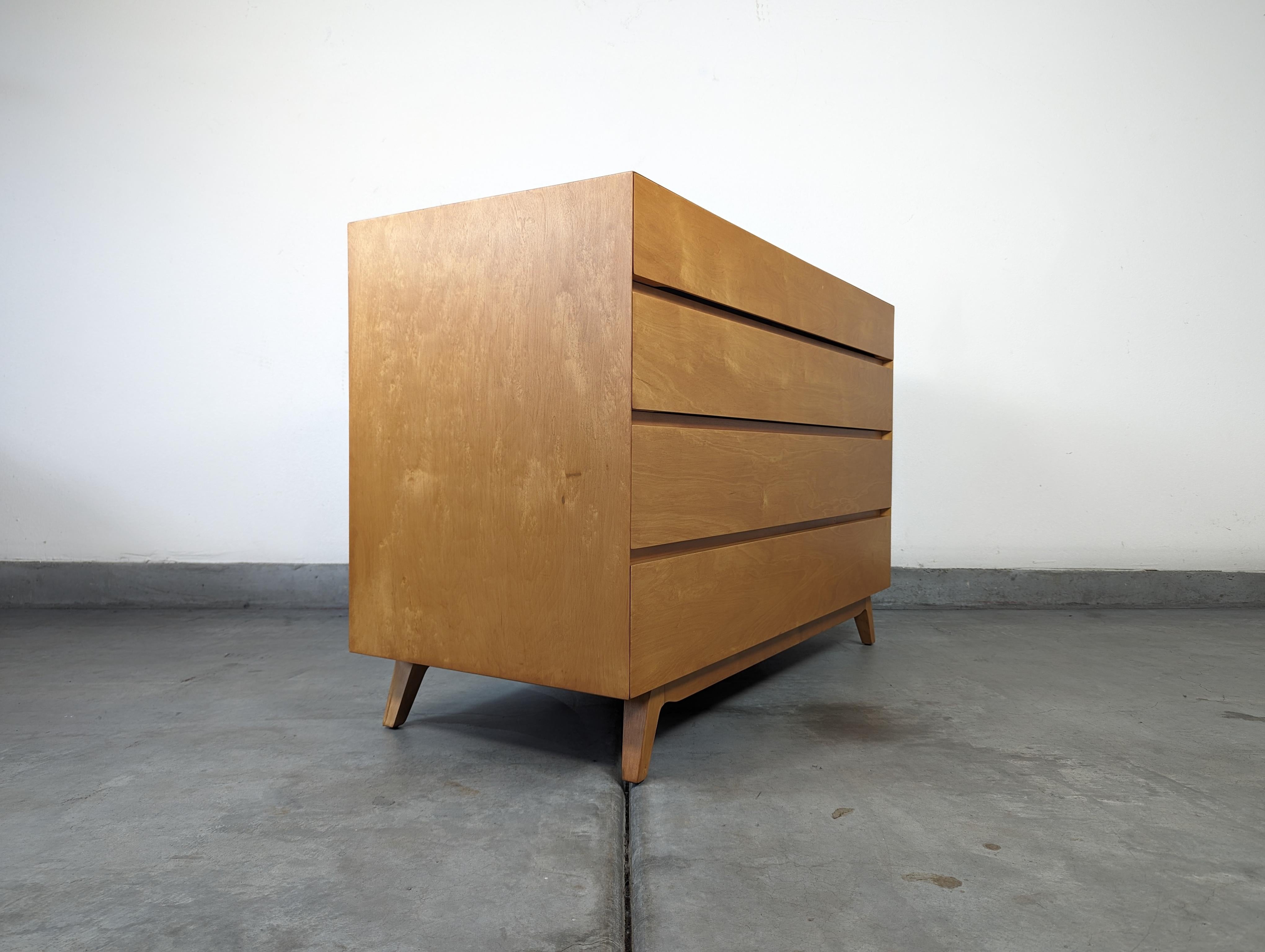 Mid-20th Century Mid Century Modern Maple Chest of Drawers Dresser by Edmond Spence, c1950s For Sale