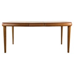 Mid Century Modern Maple Dining Table with Leaf