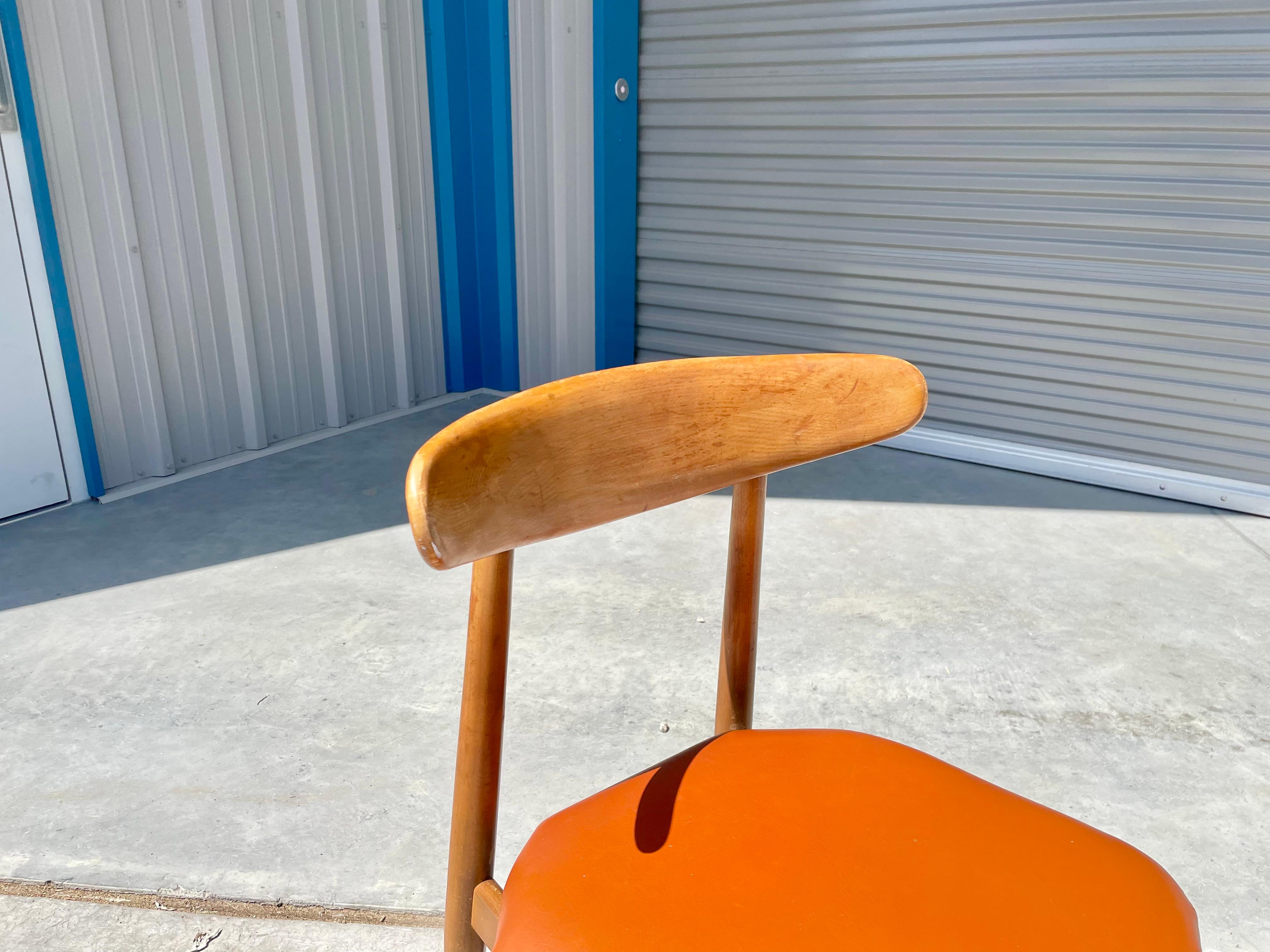 Mid Century Modern Maple Side Chairs For Sale 3