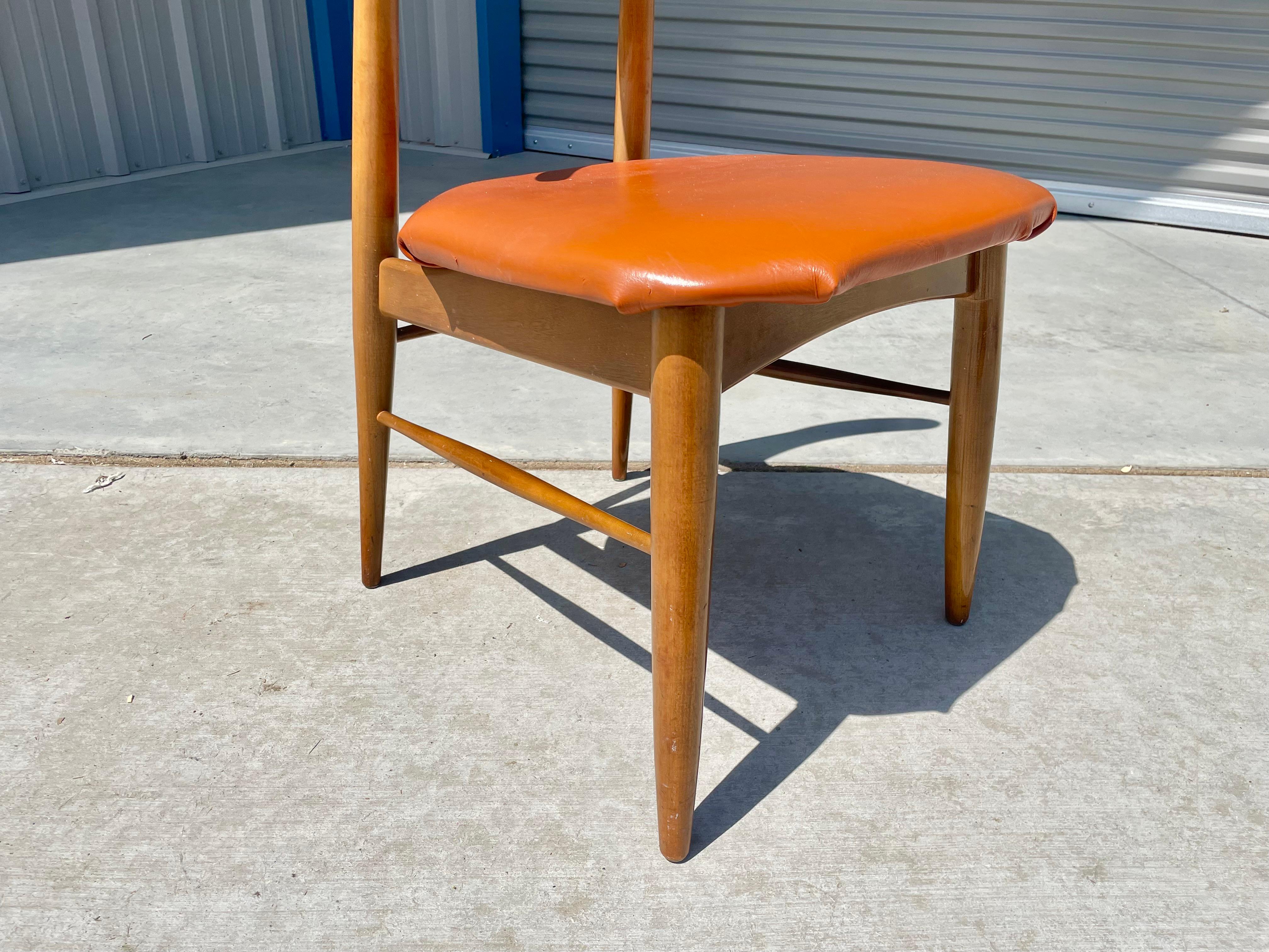 Mid Century Modern Maple Side Chairs For Sale 4