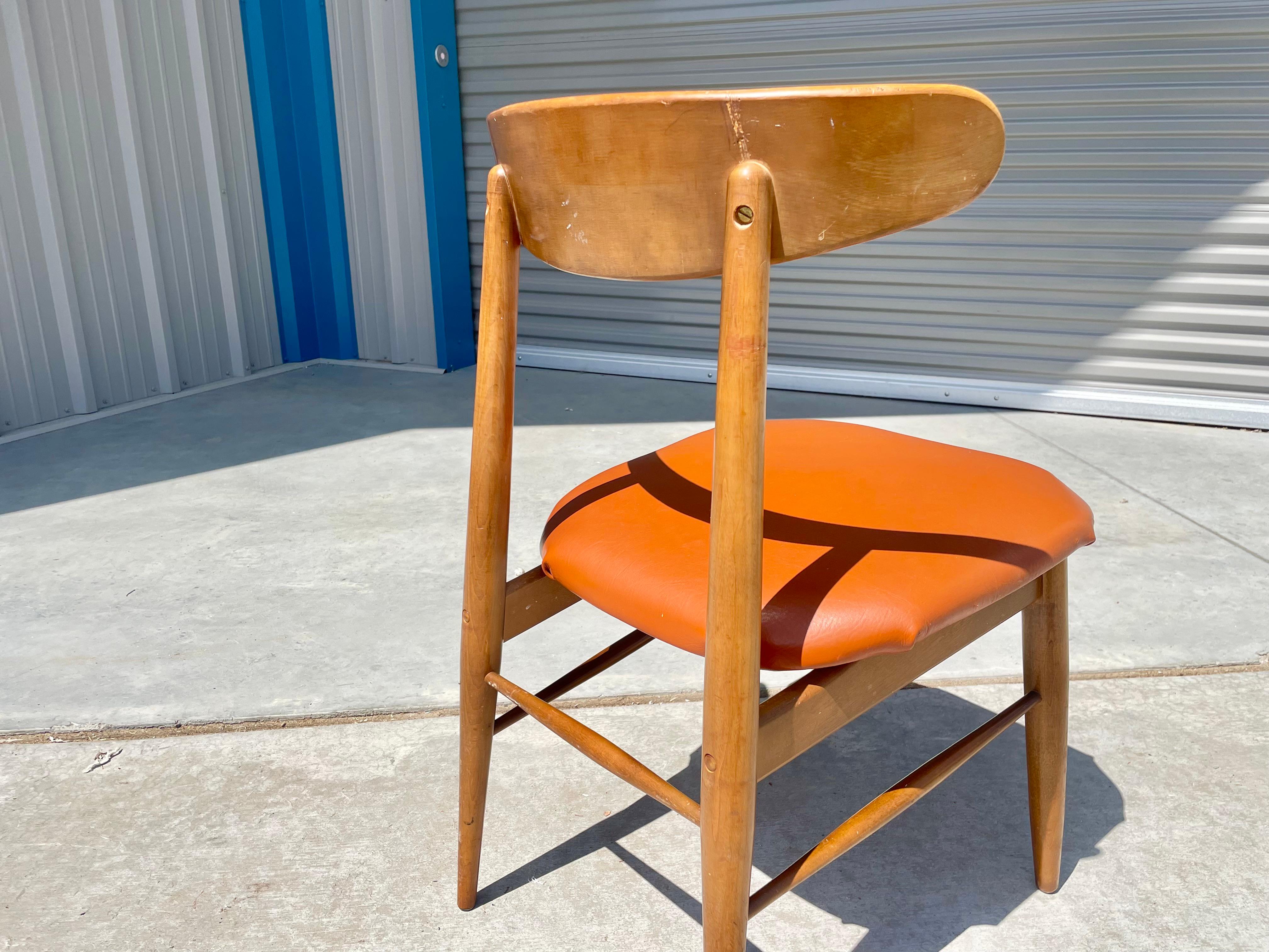 Mid Century Modern Maple Side Chairs For Sale 6