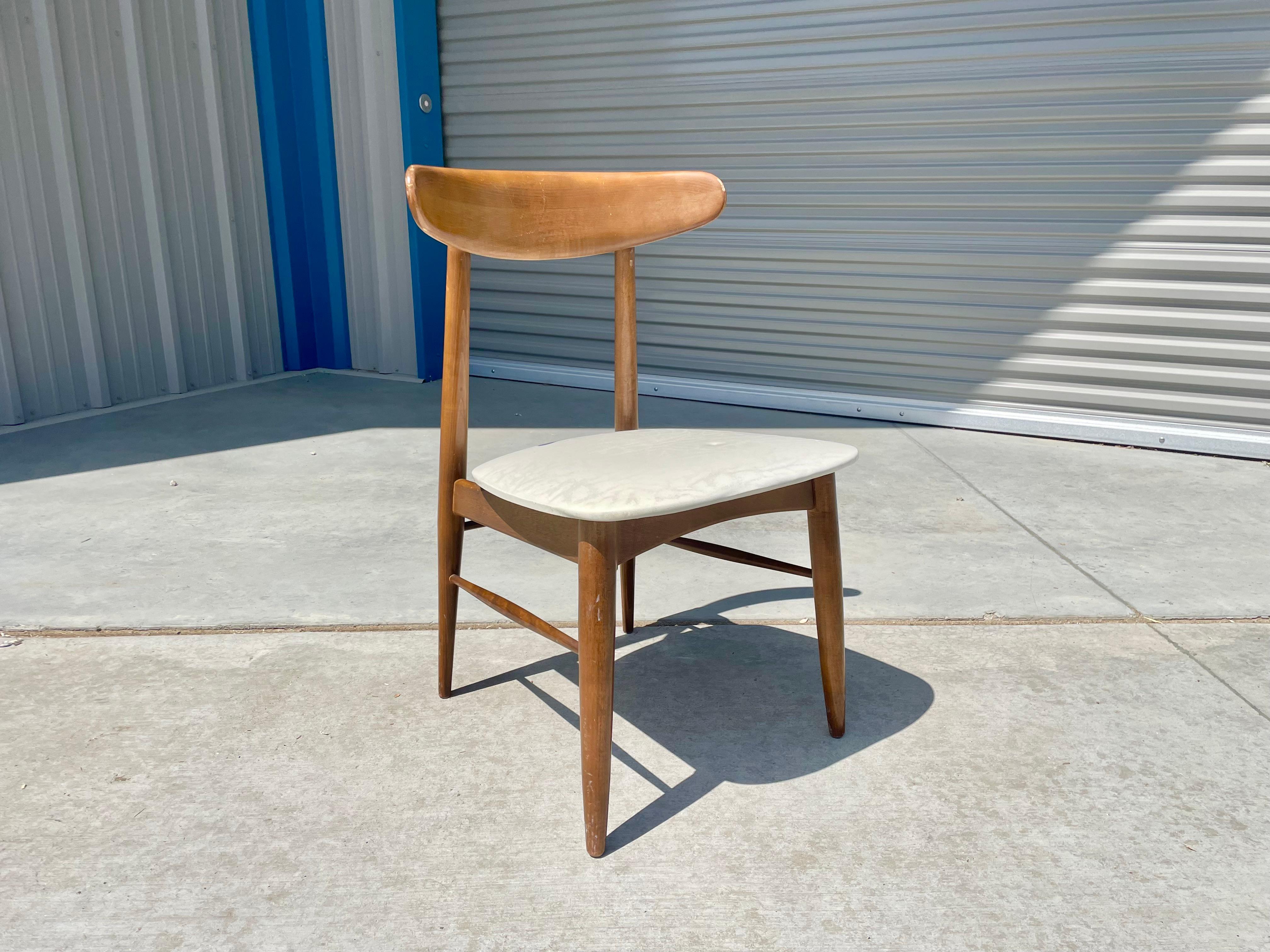 Mid Century Modern Maple Side Chairs For Sale 8
