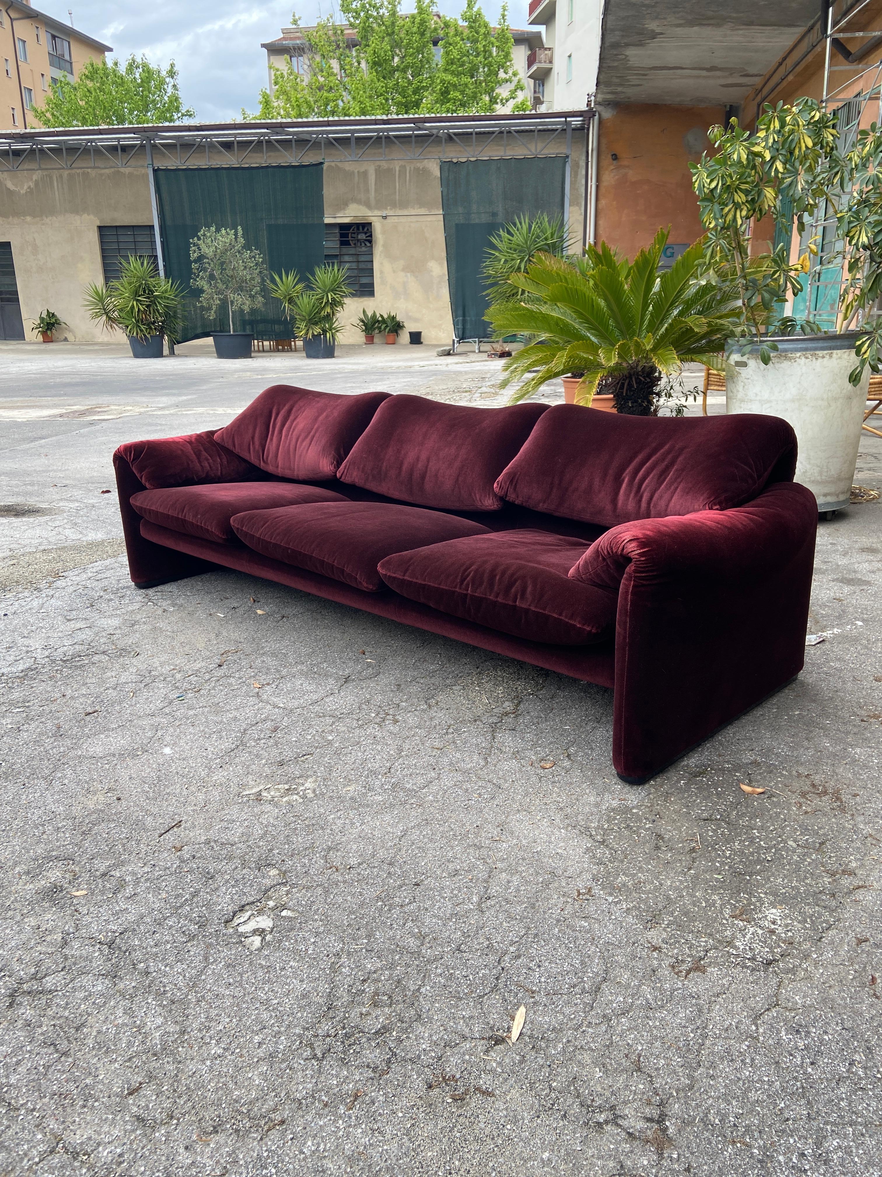 Italian three-seat sofa model 